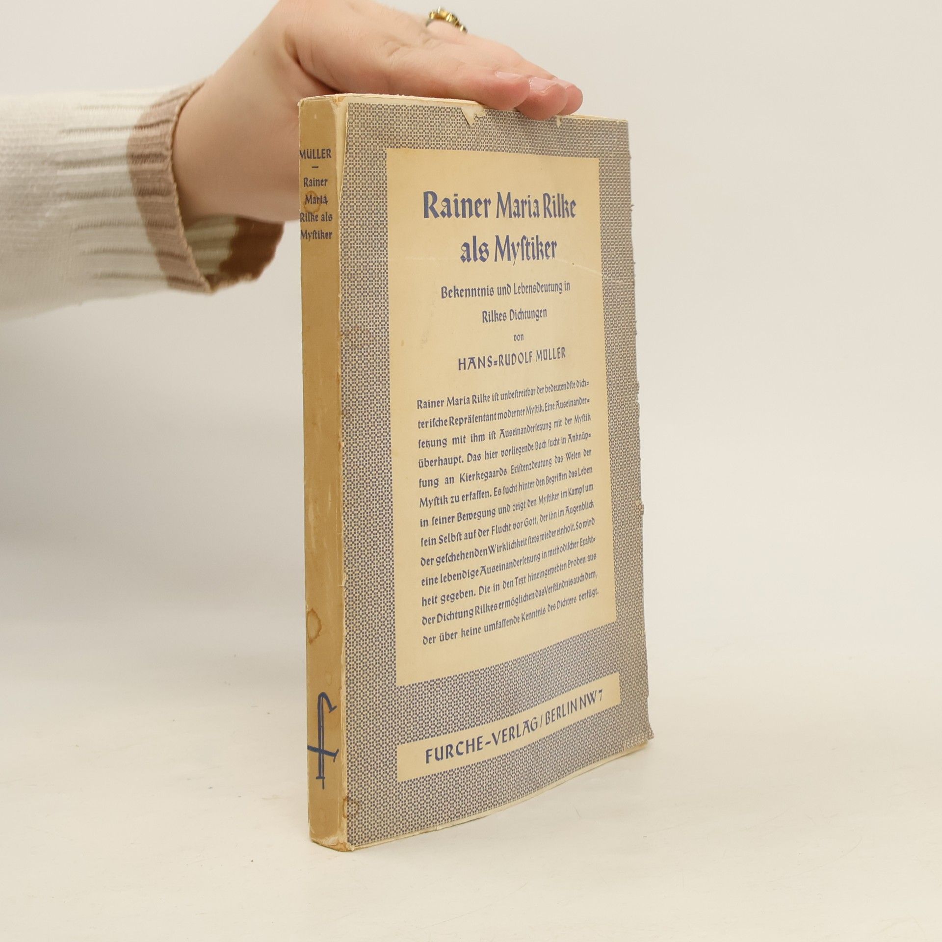 Hans Rudolph Müller Rainer Maria Rilke als Mystiker