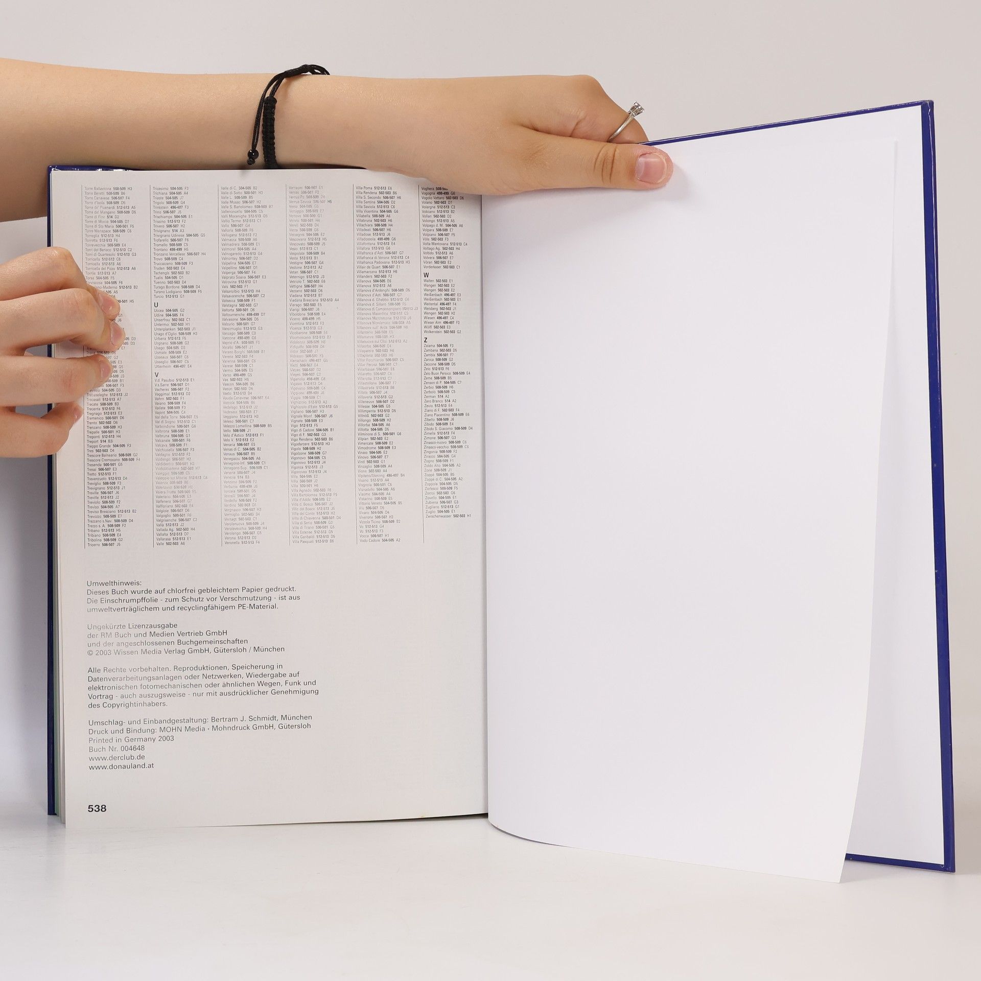 Various authors Der Große Auto Atlas Deutschland Europa 2003/2004