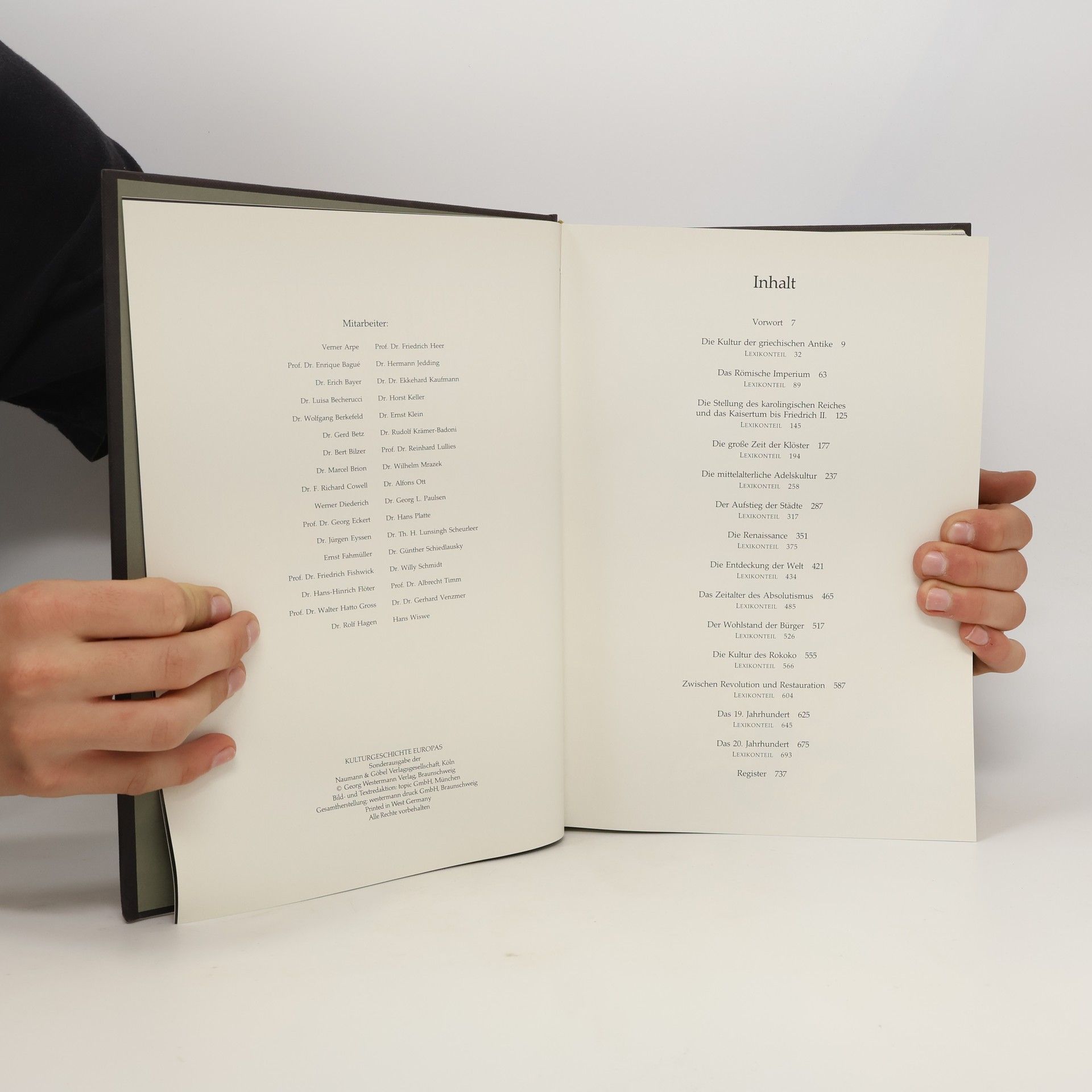 Collectif d'auteurs Kulturgeschichte Europas