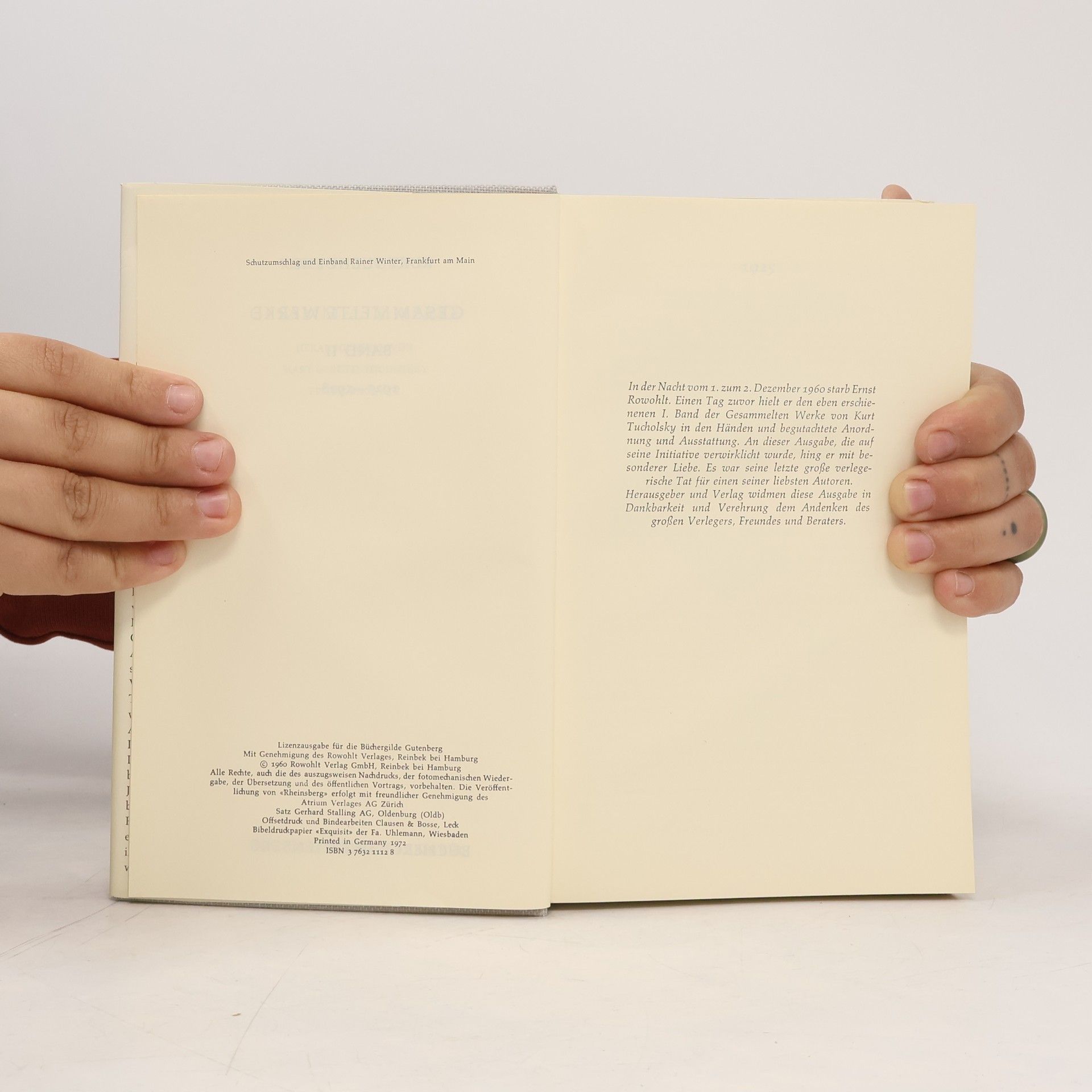 Kurt Tucholsky Gesammelte Werke 1925–1928