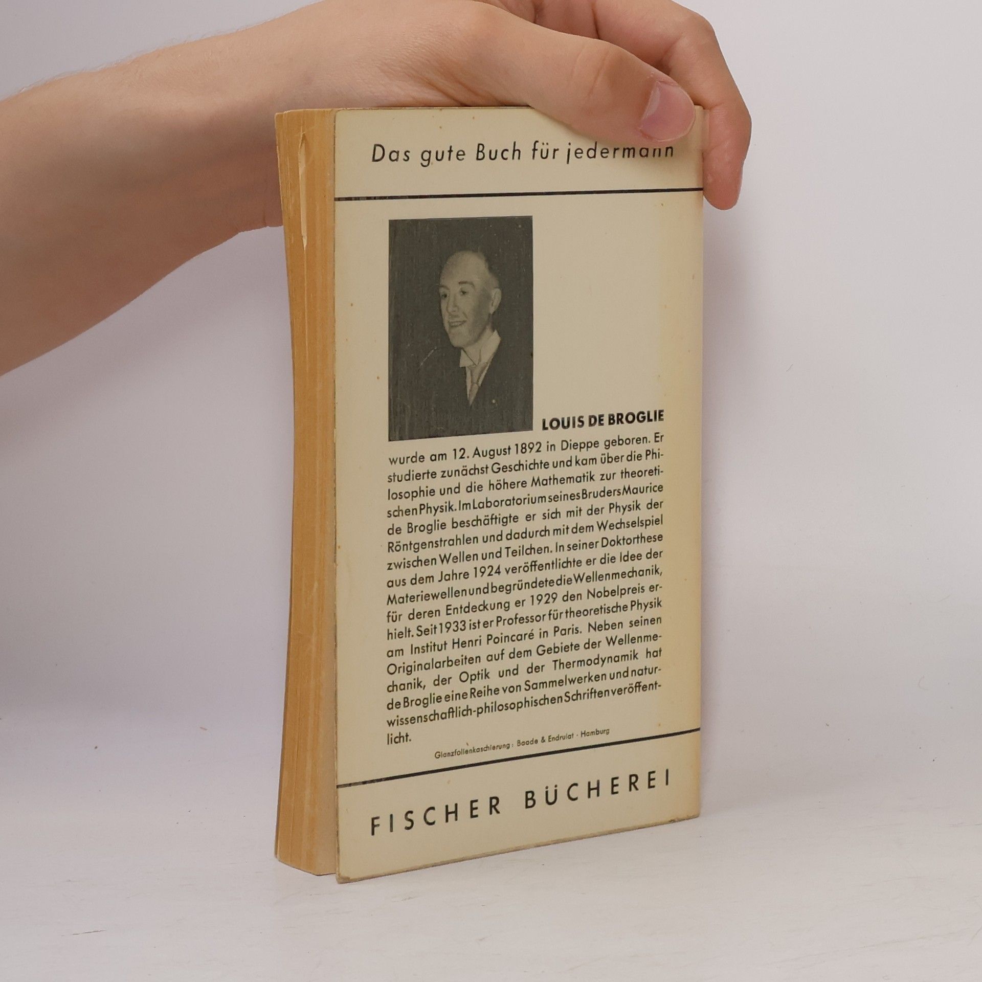 Louis de Broglie Licht und materie