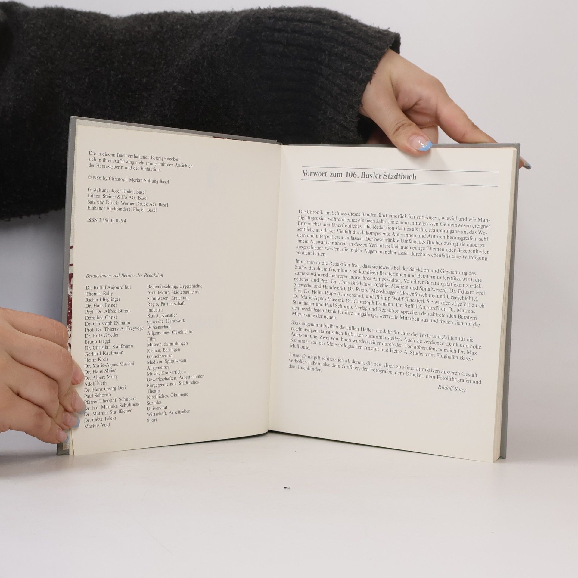 Rudolf Suter Basler Stadtbuch 1985 106