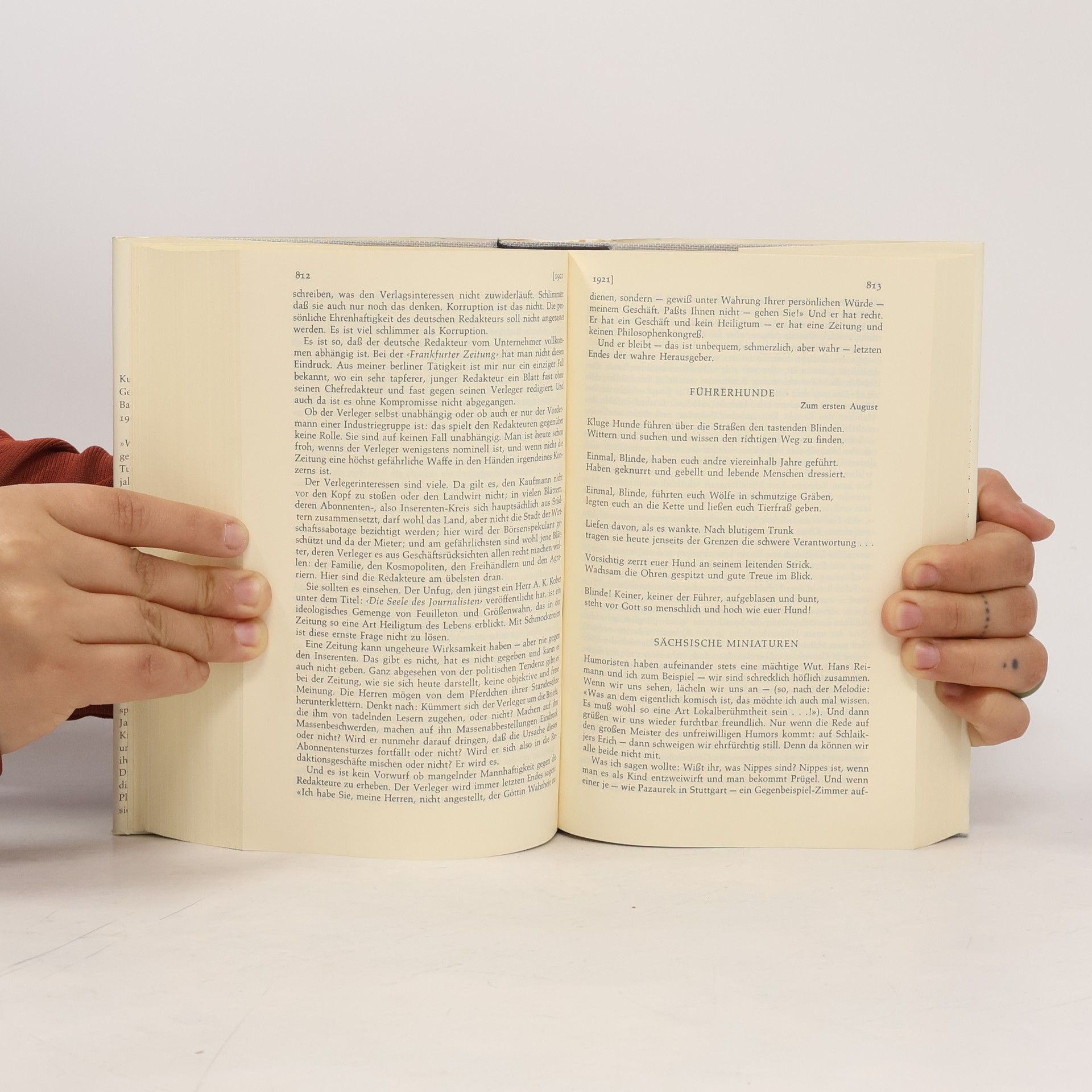 Kurt Tucholsky Gesammelte Werke 1907-1924