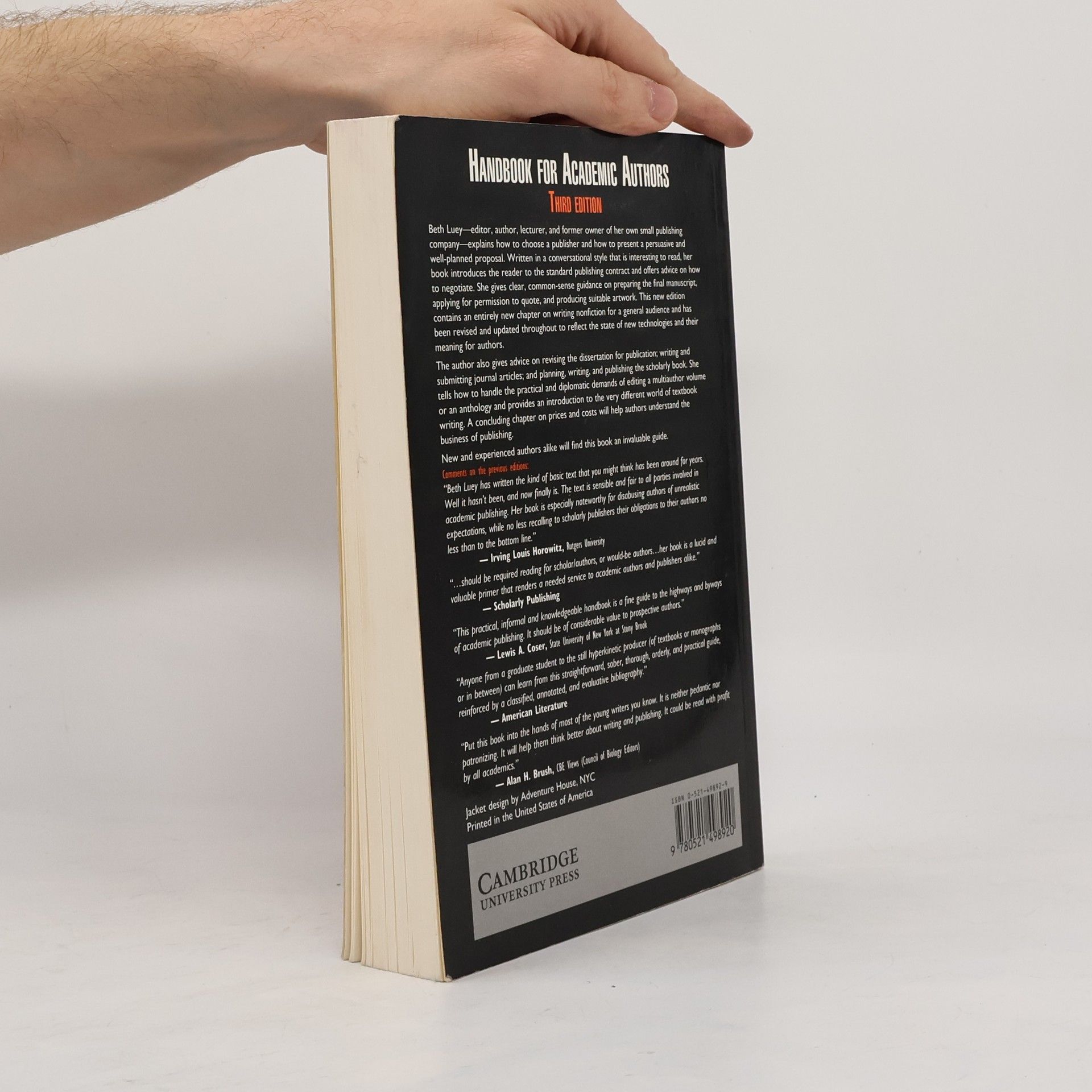 Beth Luey Handbook for Academic Authors