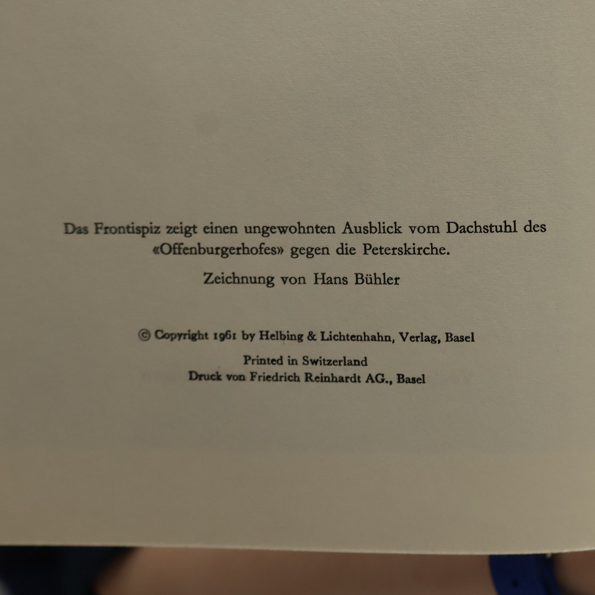 Various authors Basler Stadtbuch 1962