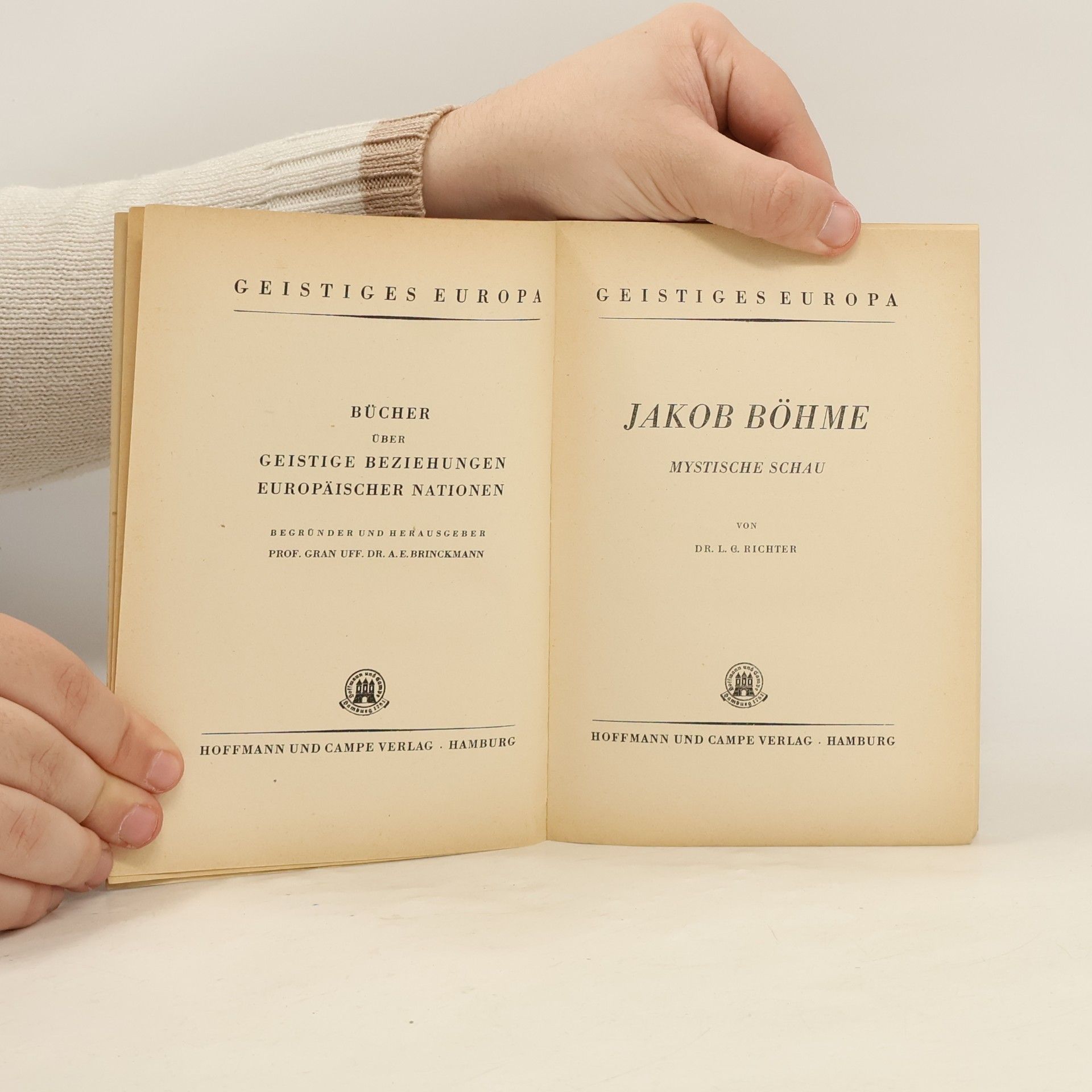 L. C. Richter Jakob Böhme. Mystische Schau