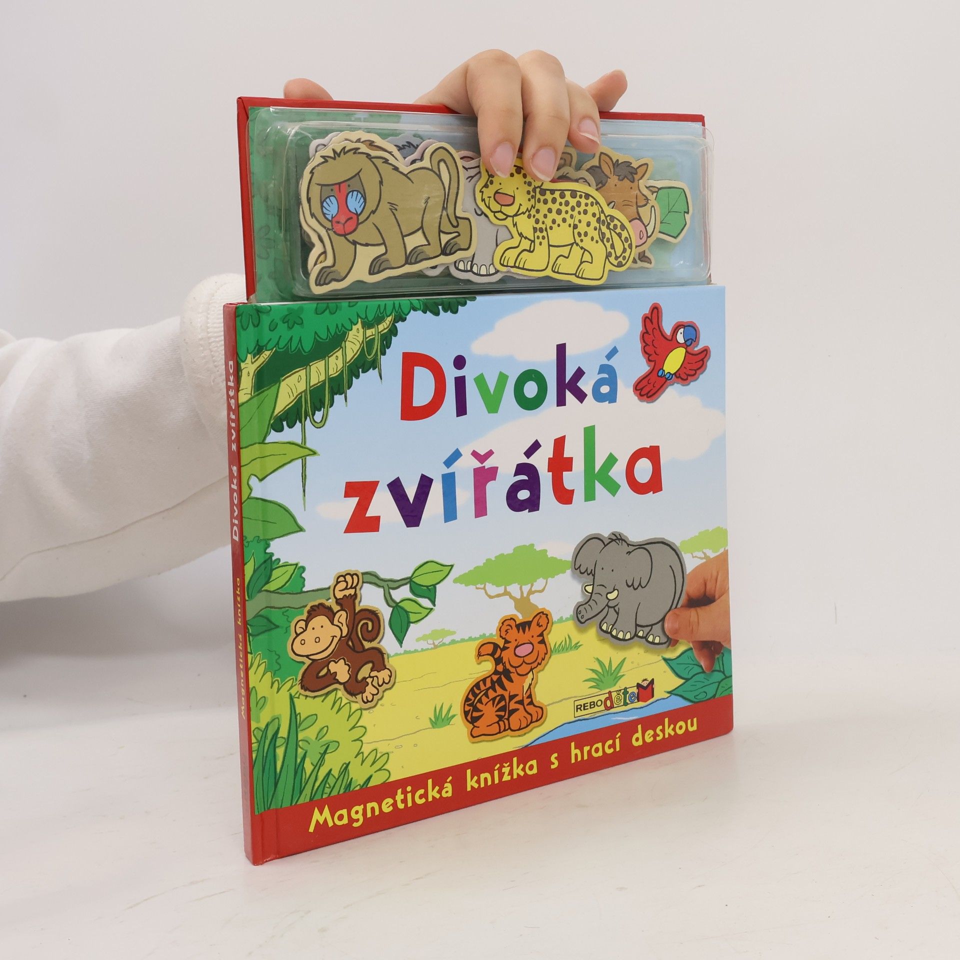 Collectif d'auteurs Divoká zvířátka : magnetická knížka s hrací deskou Magnetická knížka - Divoká zvířátka