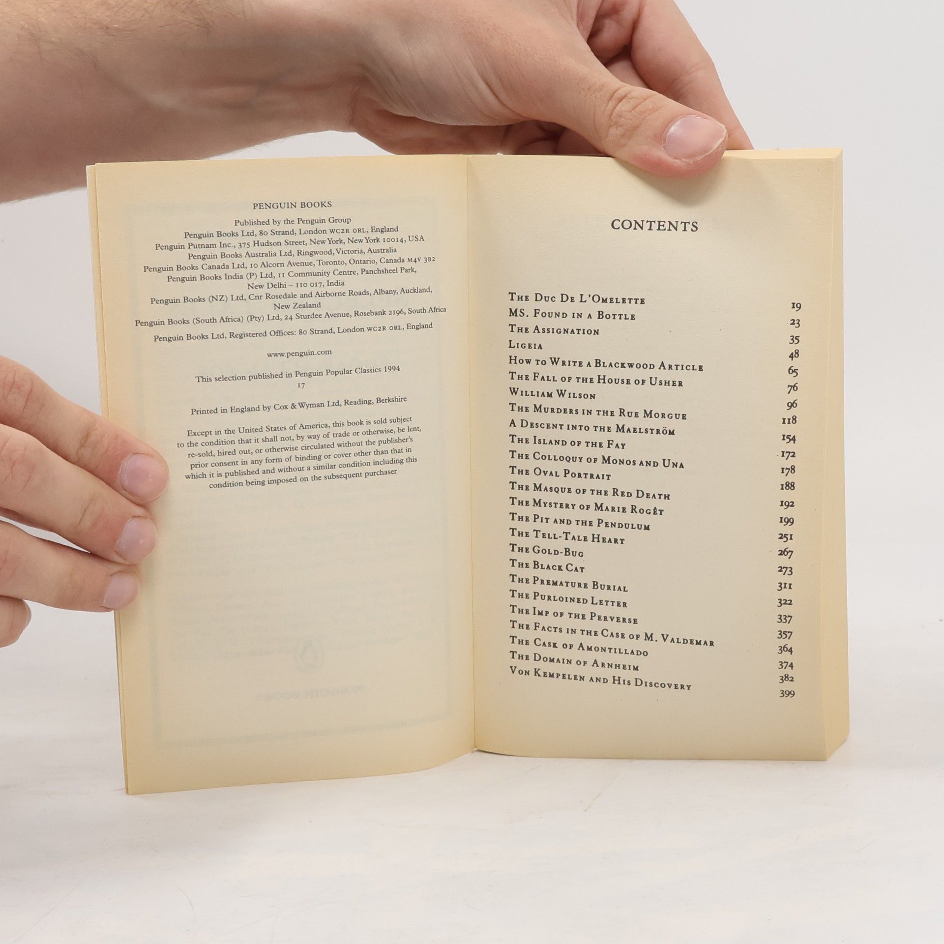 Edgar Allan Poe Selected Tales