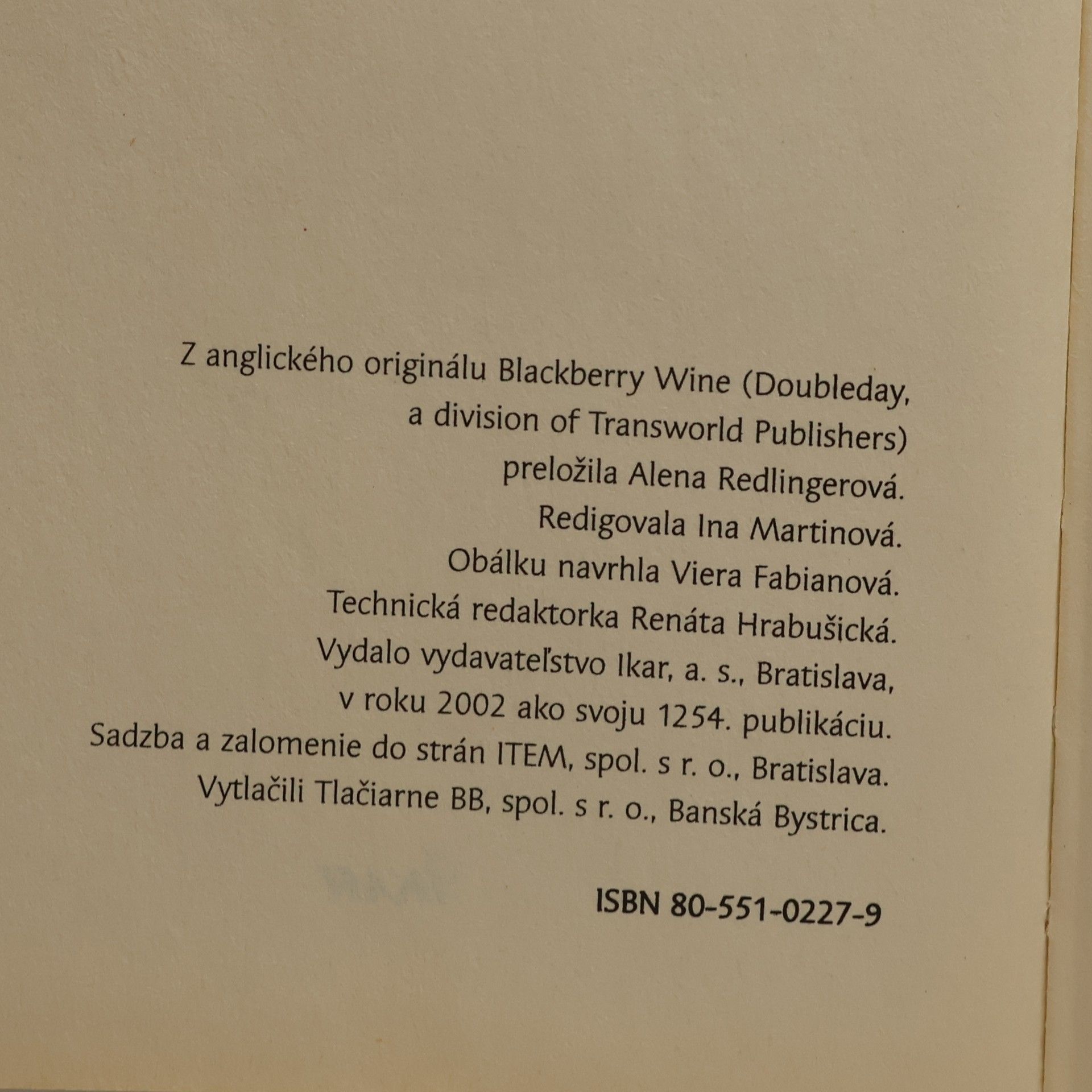 Joanne Harris Černicové víno