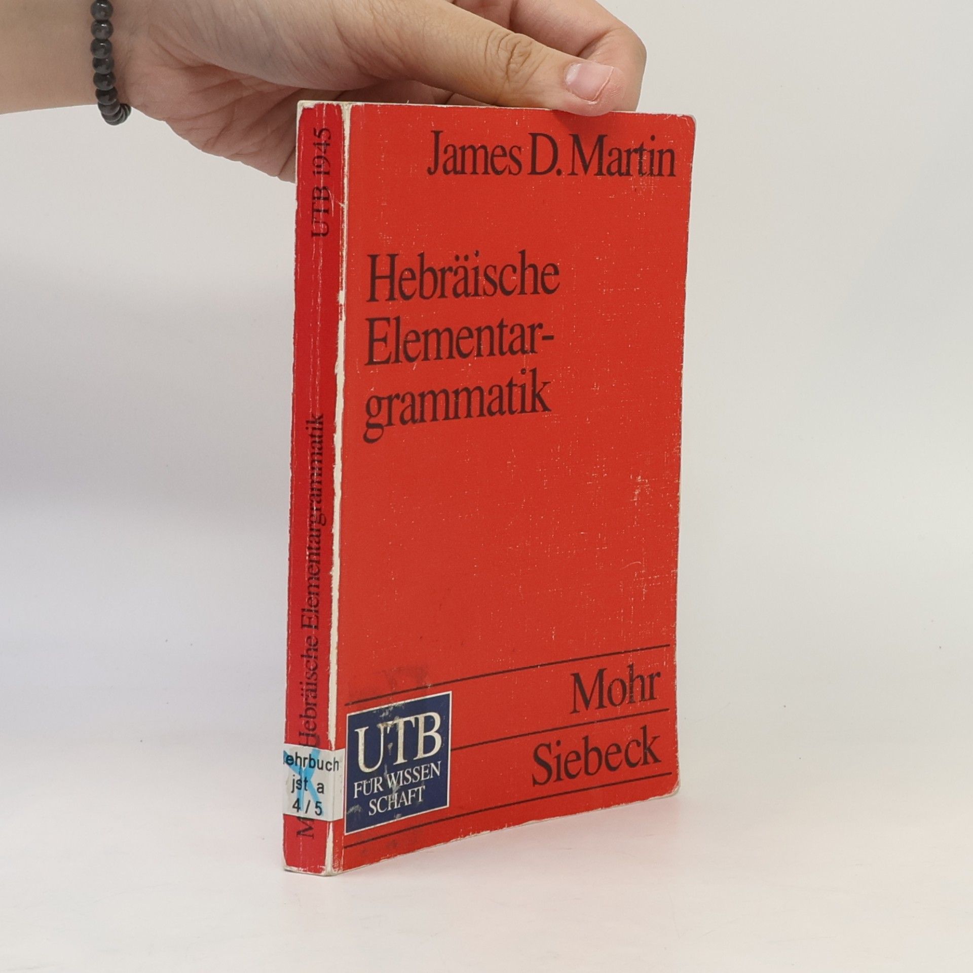 James D. Martin UTB Für Wissenschaft - 1945: Hebräische Elementargrammatik