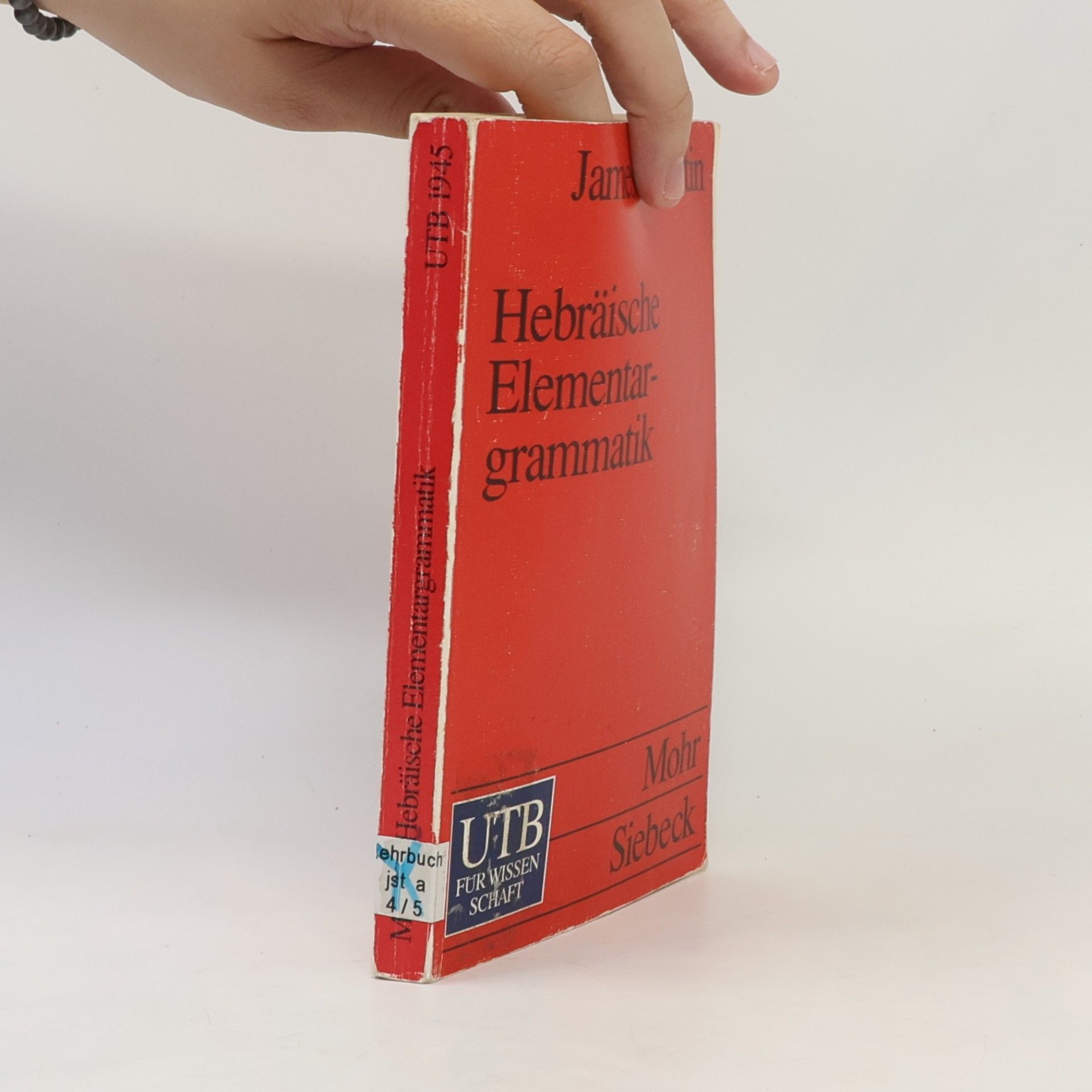 James D. Martin UTB Für Wissenschaft - 1945: Hebräische Elementargrammatik