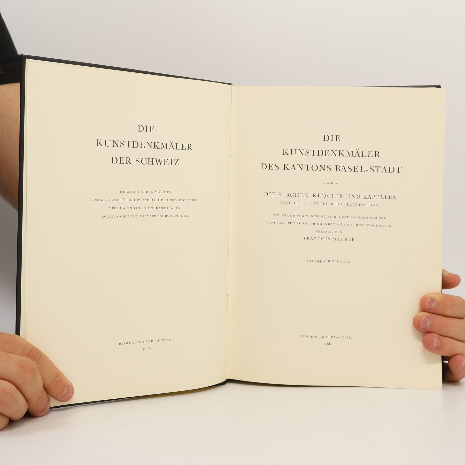 Francois Maurer Die Kunstdenkmäler des Kantons Basel-Stadt. Band 5