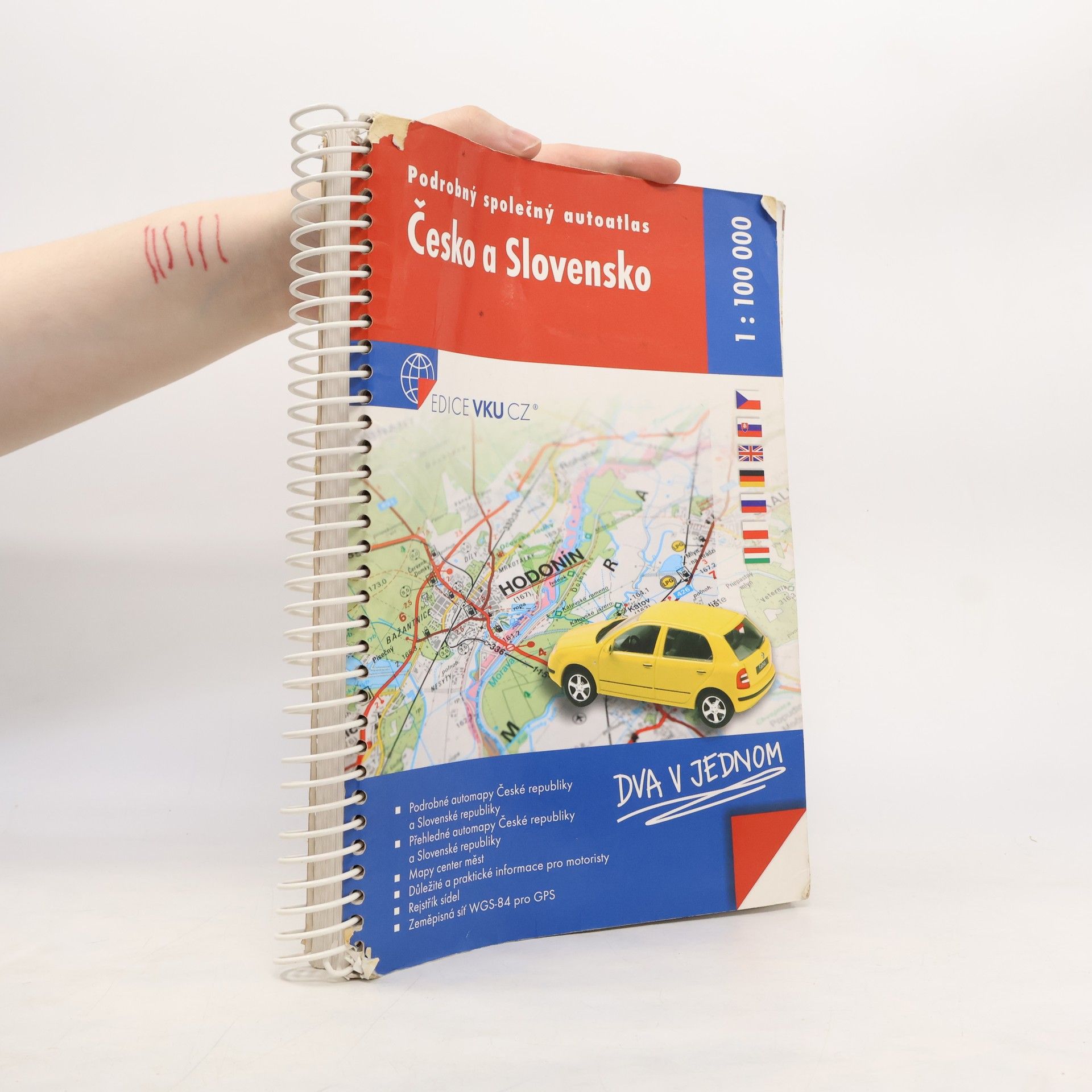 Kolektív autorov Podrobný společný autoatlas Česko a Slovensko - Dva v jednom