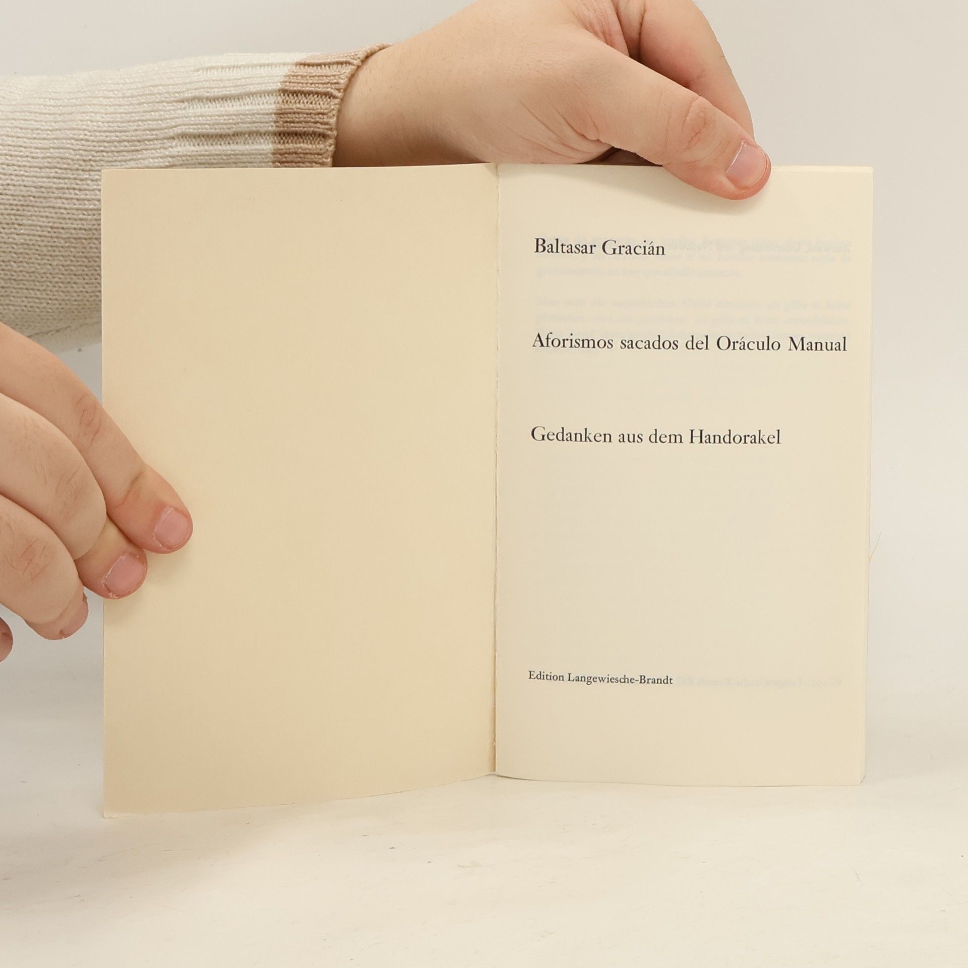 Baltasar Gracián Aforismos sacados del Oráculo Manual