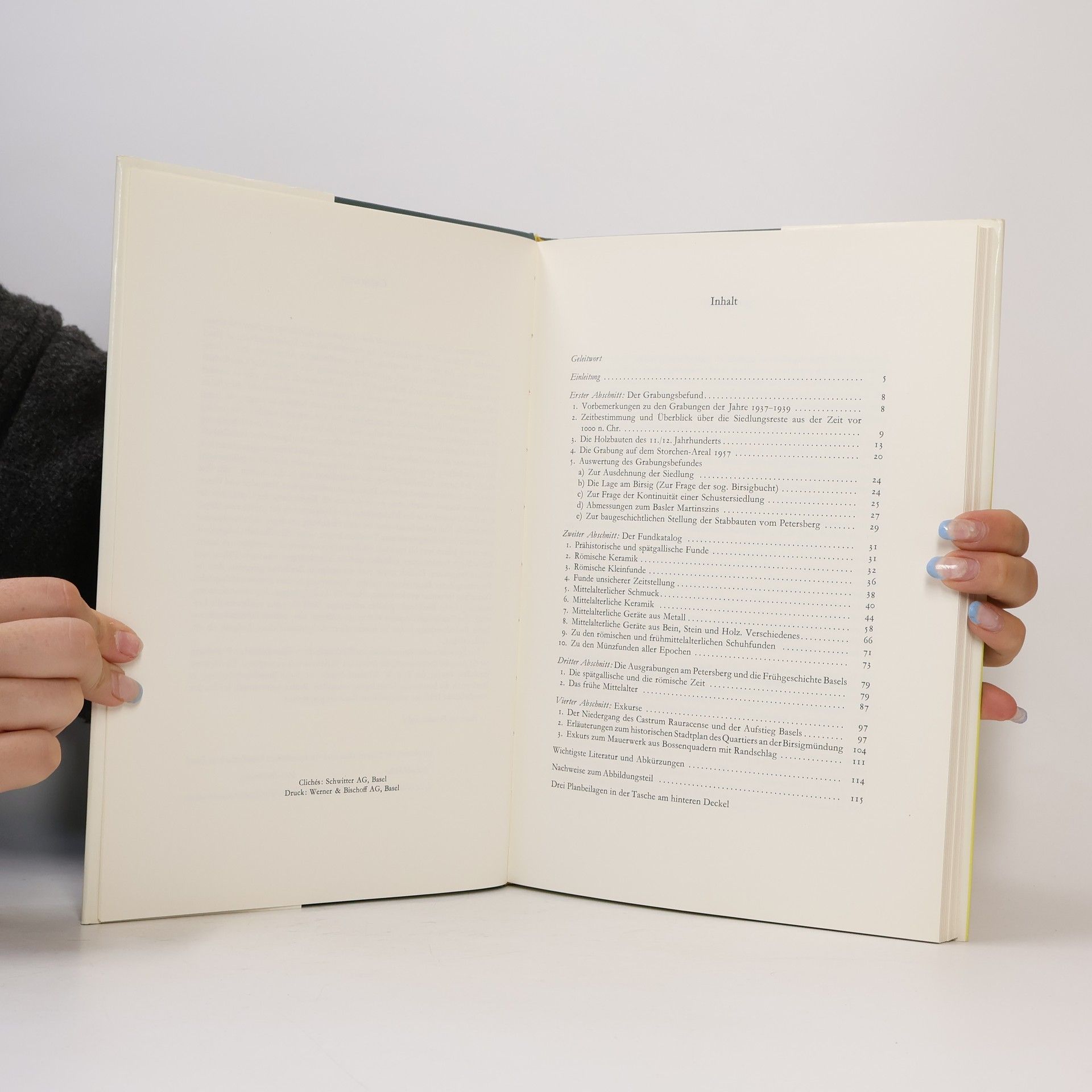 Ludwig Berger Die Ausgrabungen am Petersberg in Basel