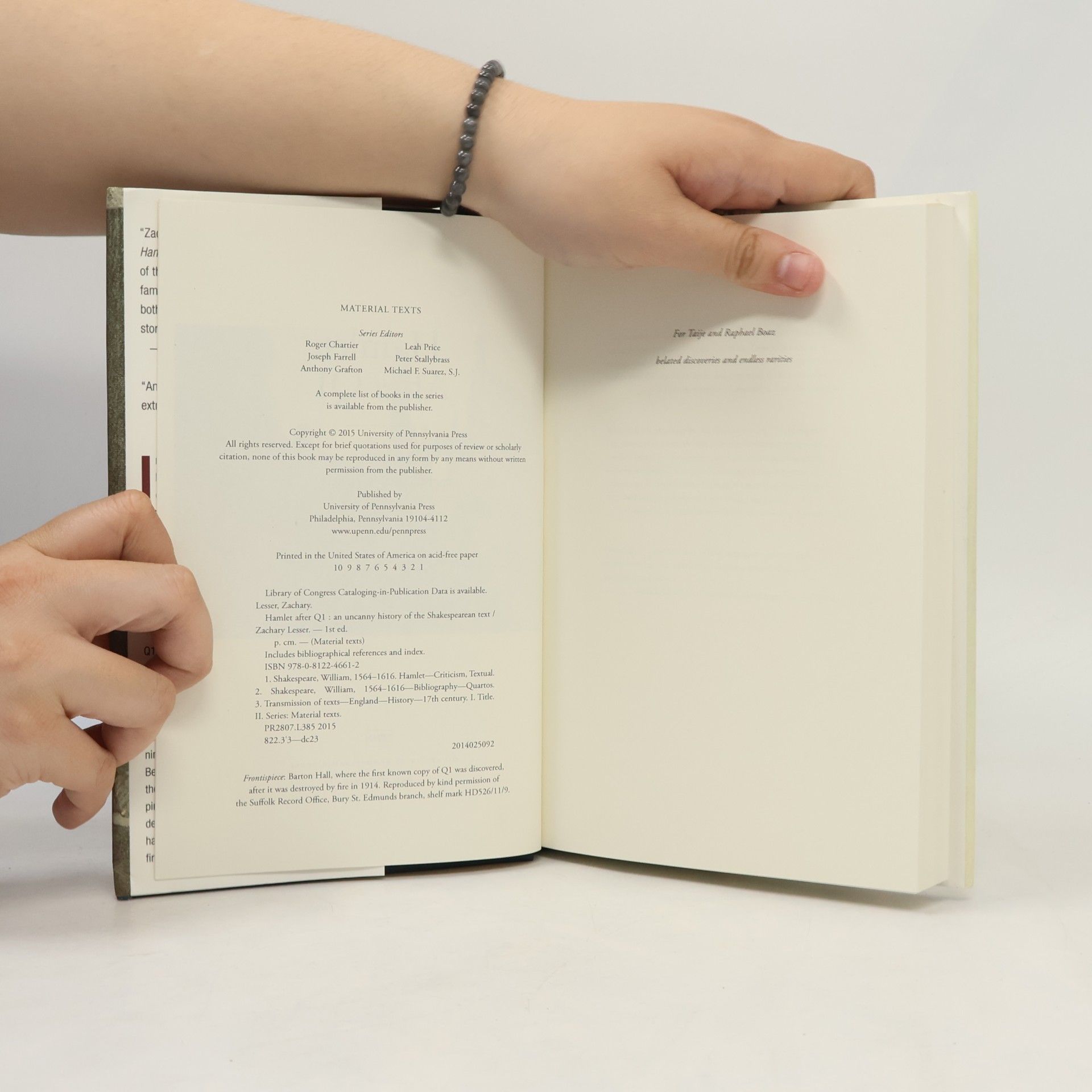 Zachary Lesser "Hamlet" After Q1