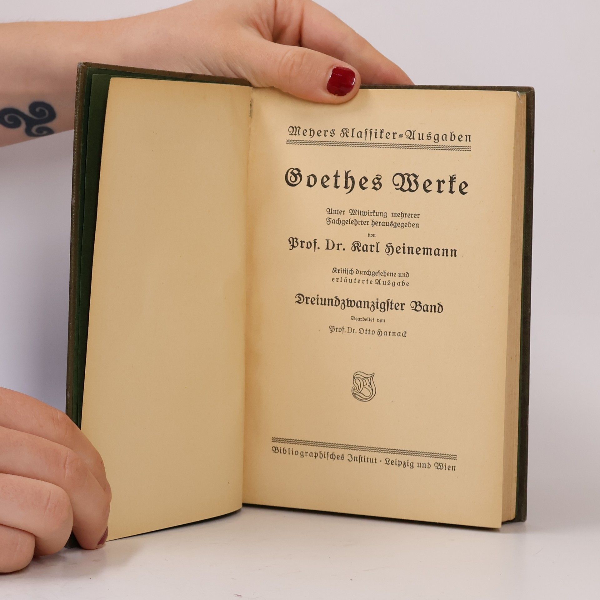 Johann Wolfgang von Goethe Goethes Werke 23