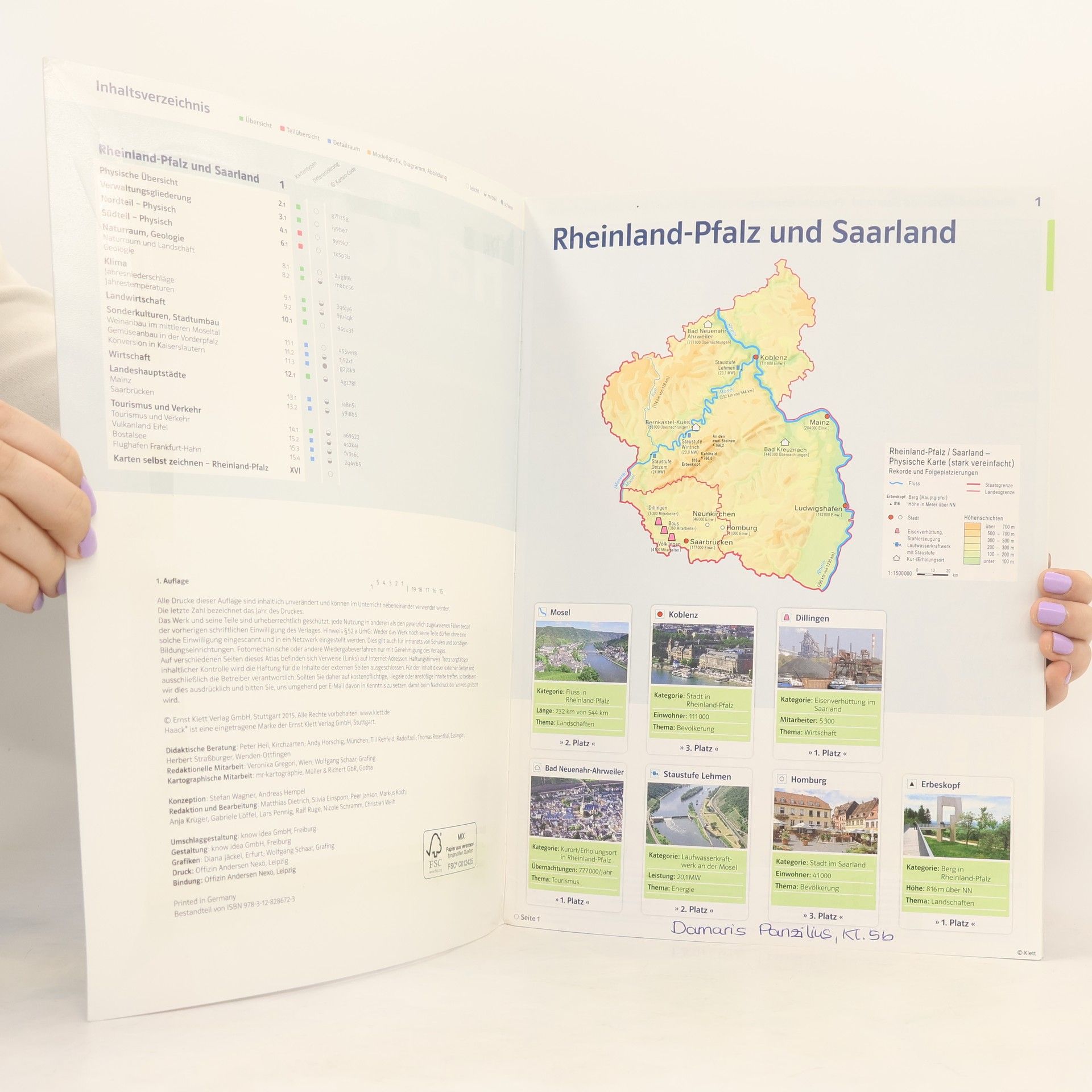 Der Haack Weltatlas - Ausgabe Rheinland-Pfalz und Saarland
