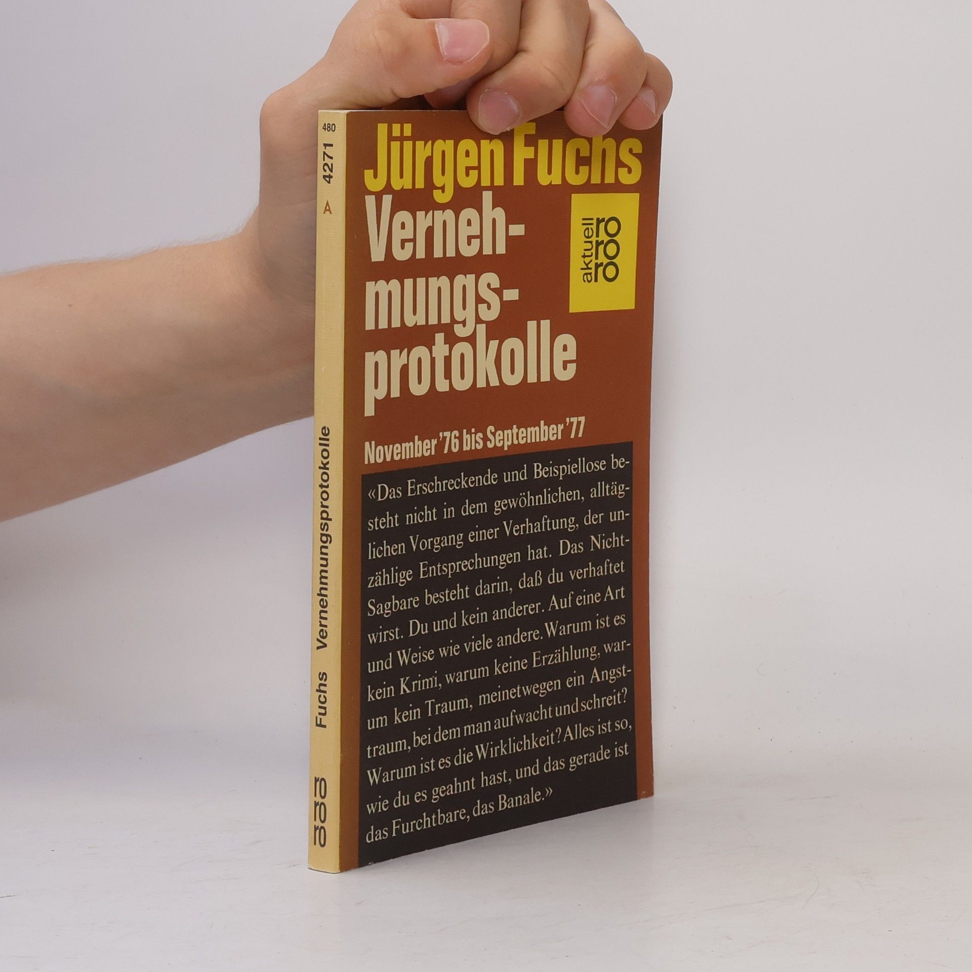 Jürgen Fuchs Vernehmungsprotokolle