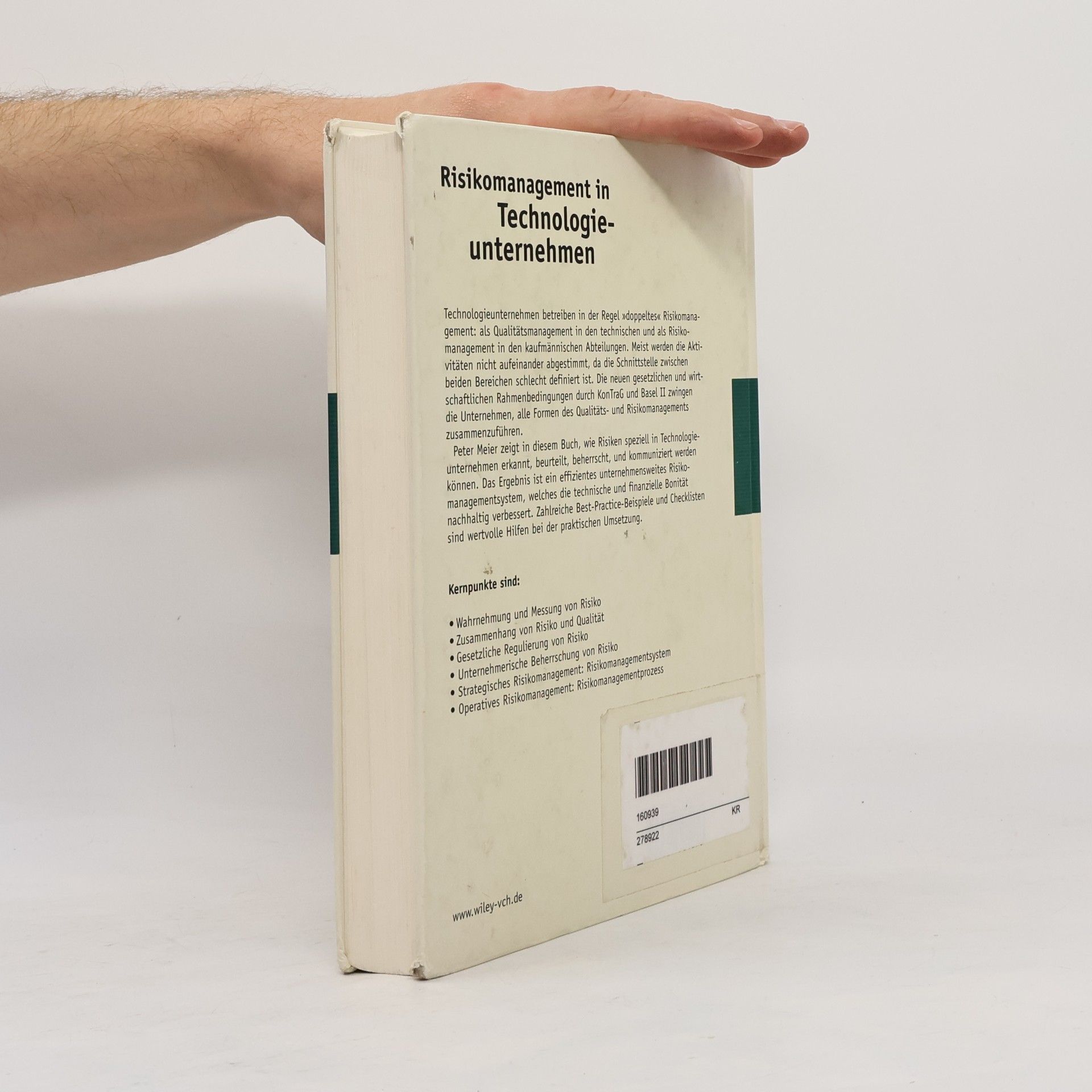 Peter Meier Risikomanagement in Technologieunternehmen
