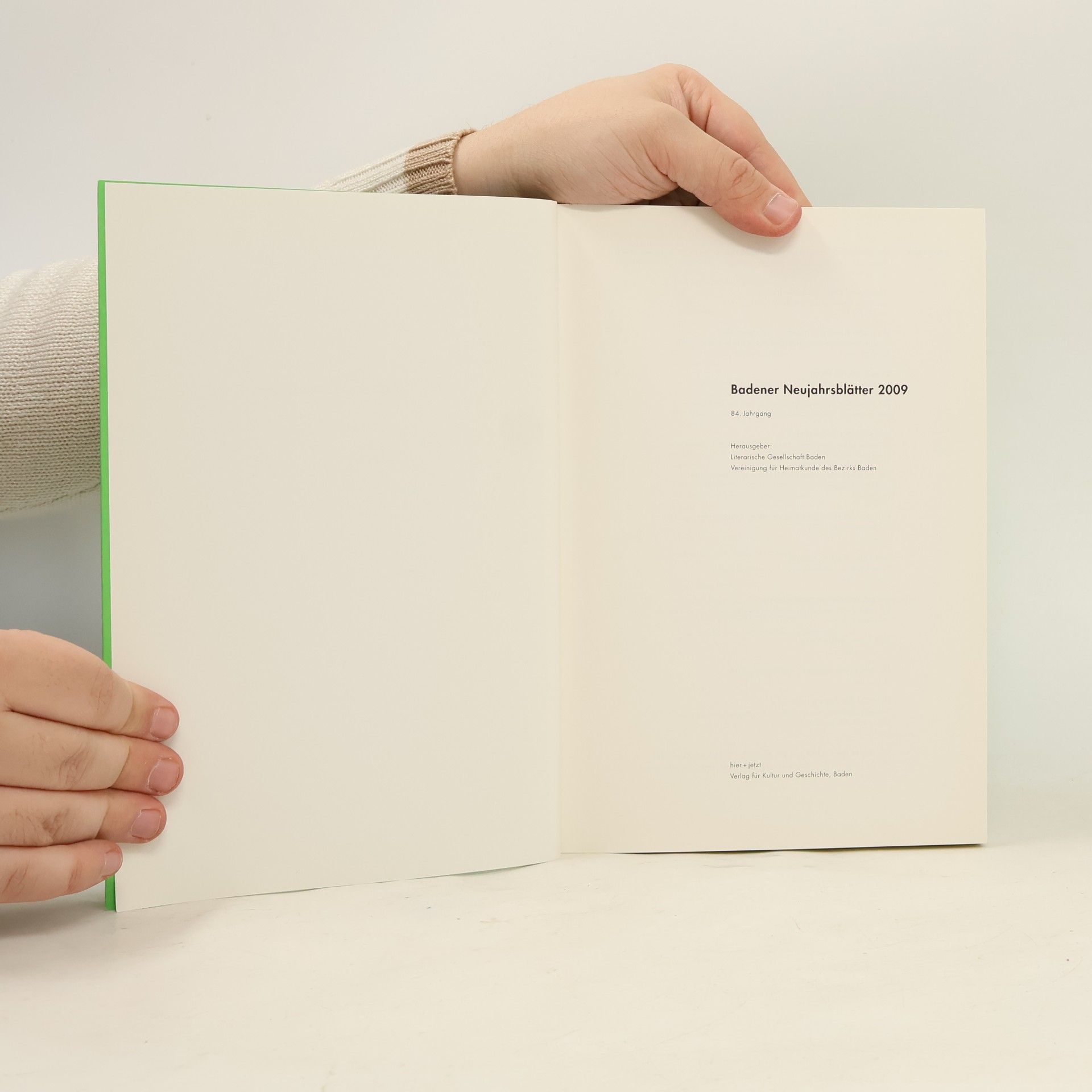 Badener Neujahrsblätter 2009: Baden isst