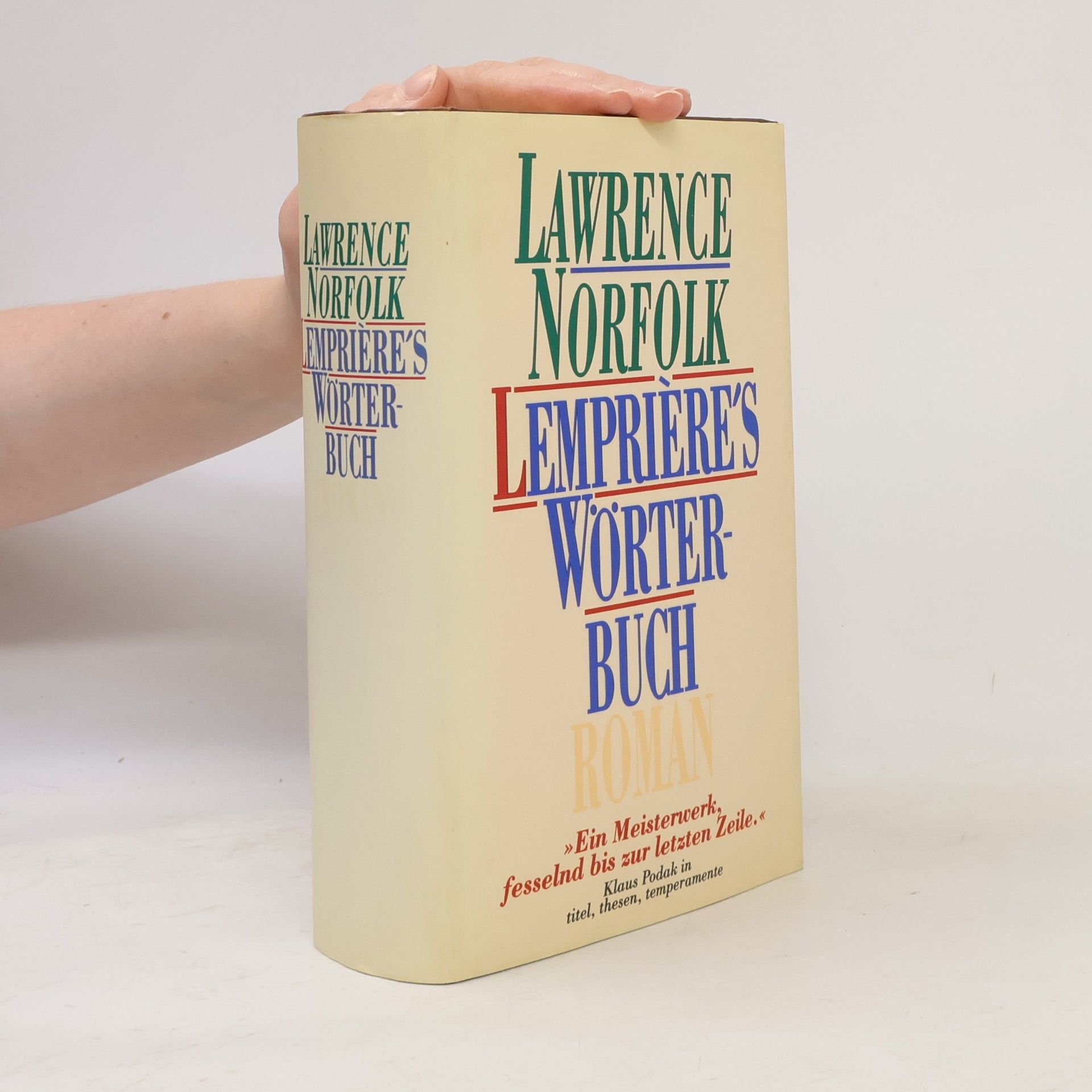 Lawrence Norfolk Lemprières Wörterbuch