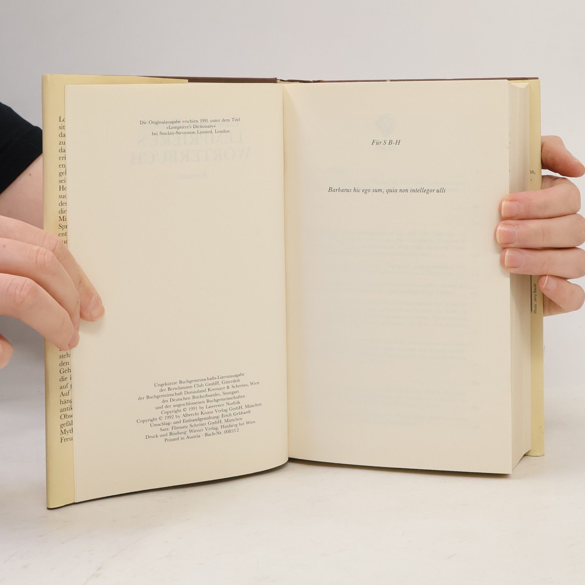 Lawrence Norfolk Lemprières Wörterbuch