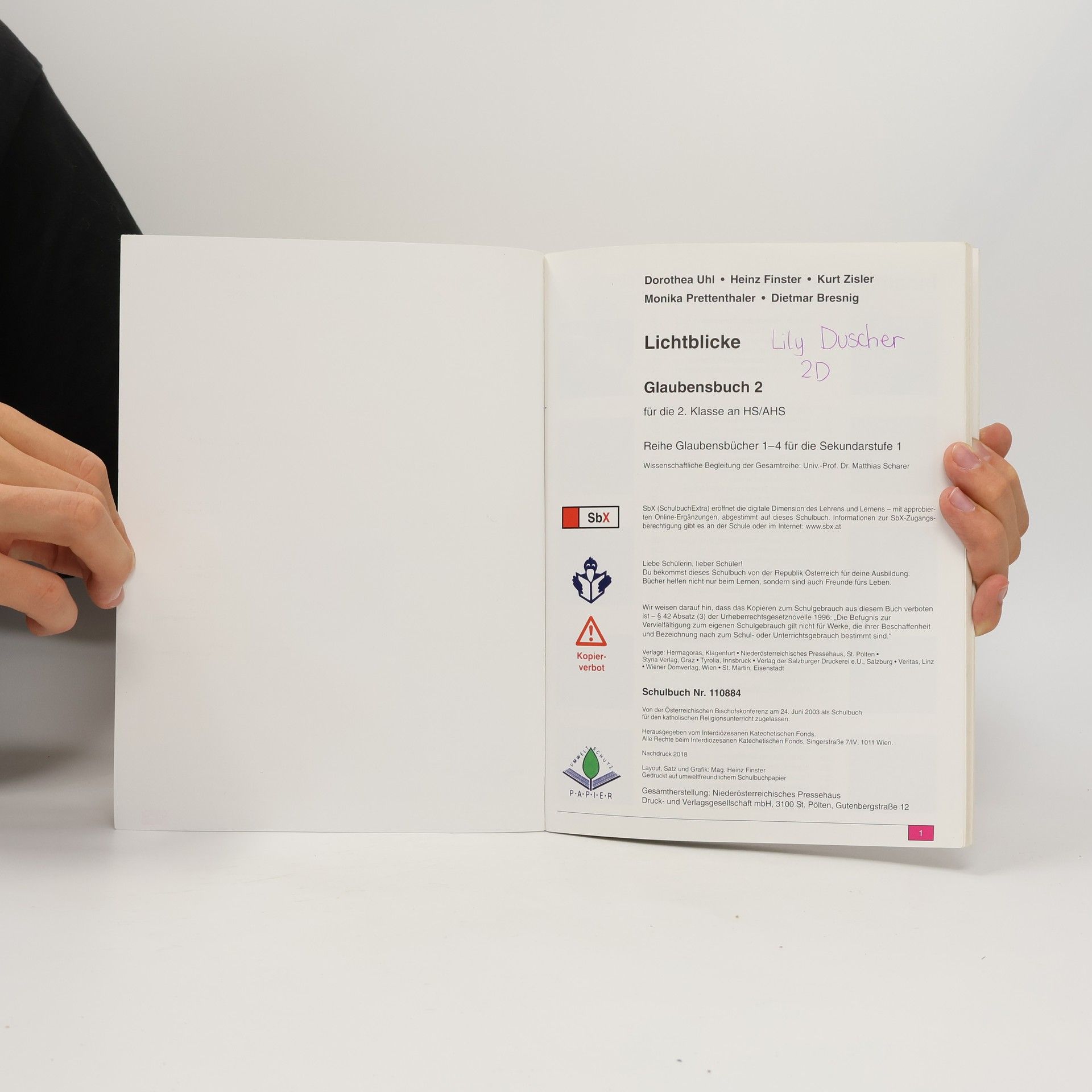 Auteurscollectief Lichtblicke. Glaubensbuch 2 für die 2. Klasse an HS/AHS