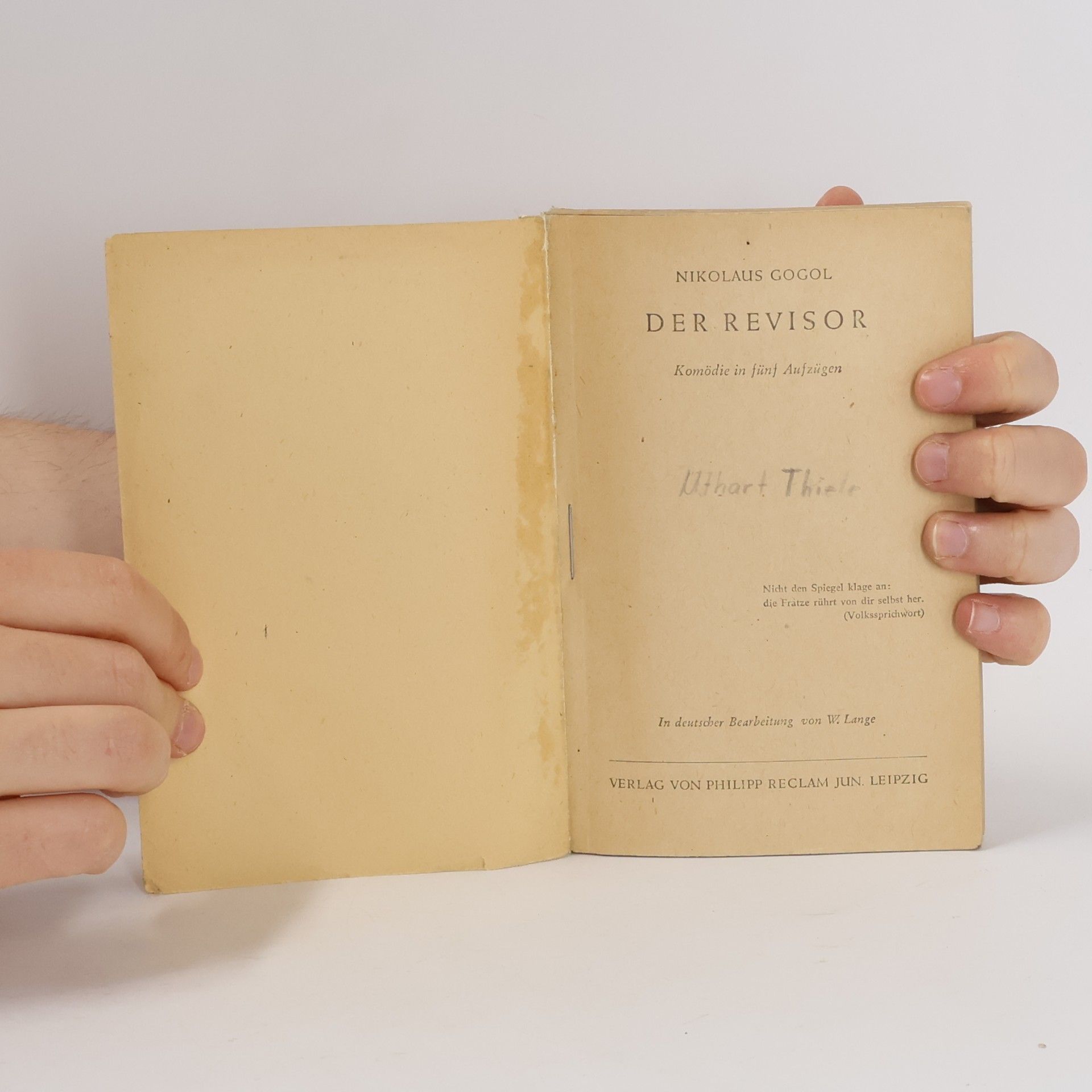 Nikolaj Vasilevič Gogol Der Revisor