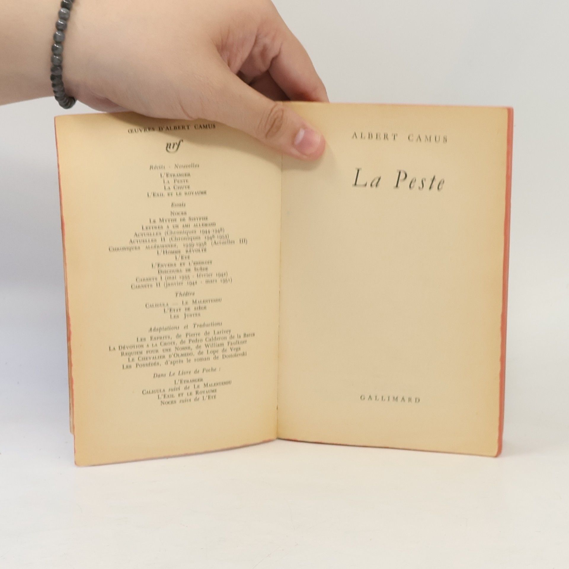 Albert Camus La Peste