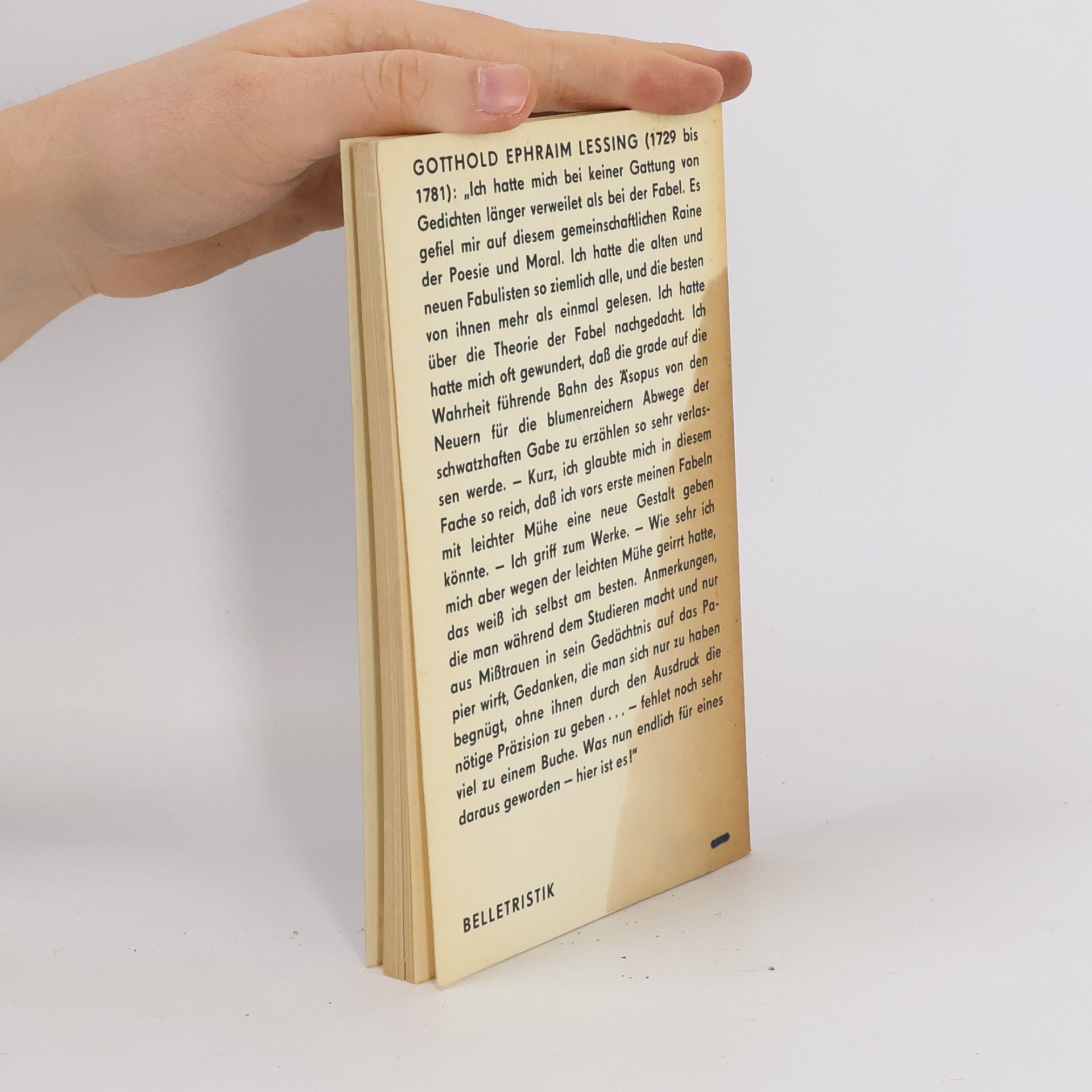 Gotthold Ephraim Lessing Fabeln