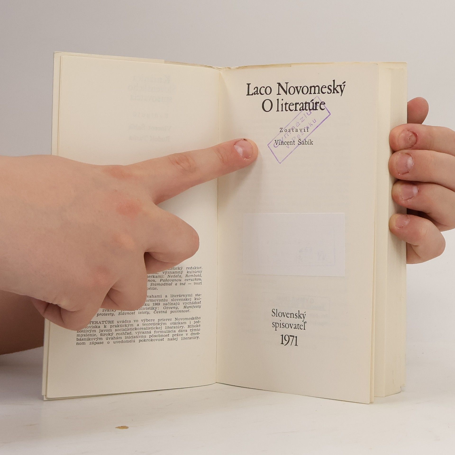 Laco Novomeský O literatúre
