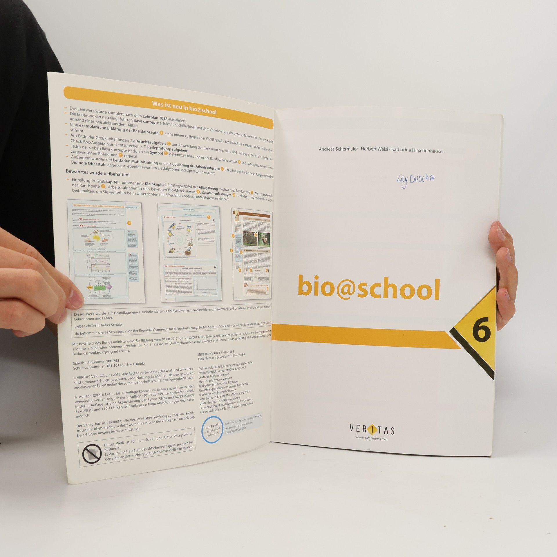 Autores varios Bio@school. Lehrplan 2017