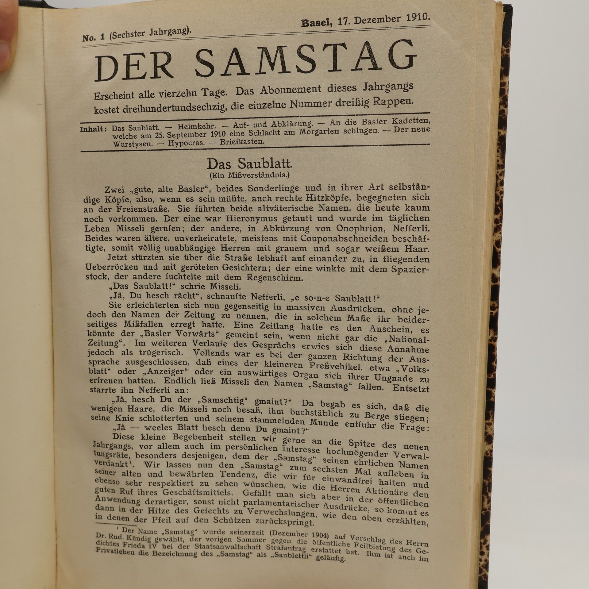 Various authors Der Samstag