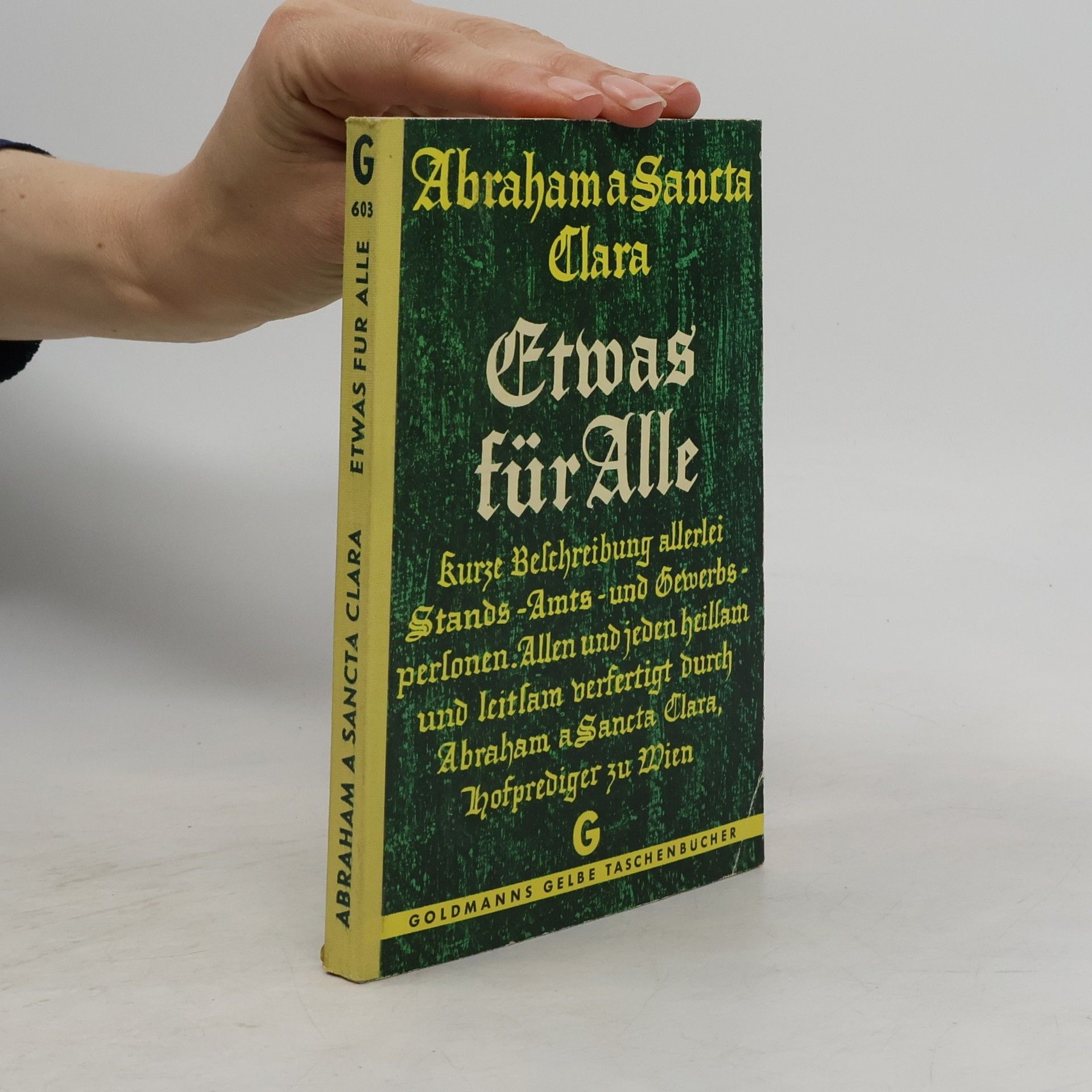 Abraham a Santa Clara Etwas für Alle