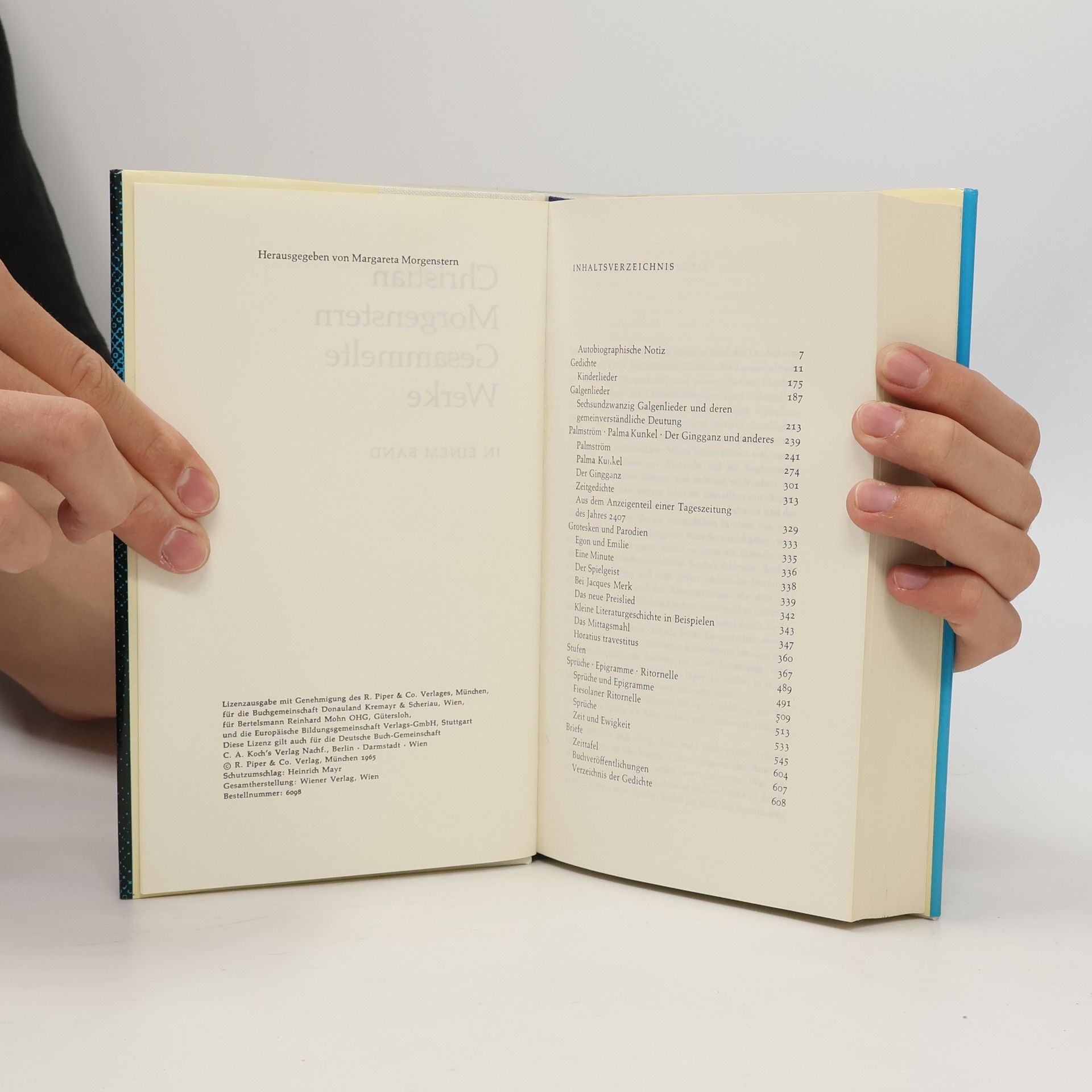Christian Morgenstern Gesammelte Werke