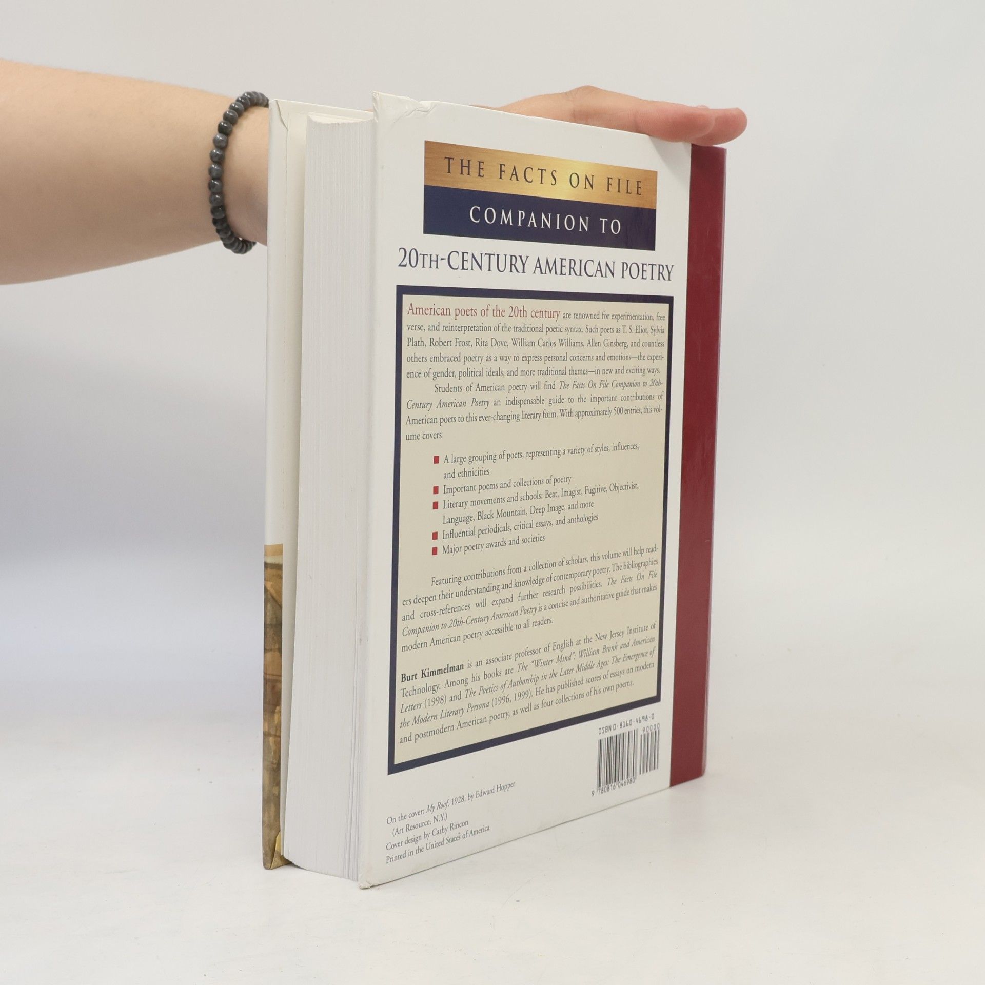 Burt Kimmelman The Facts On File Companion To 20th-Century American Poetry