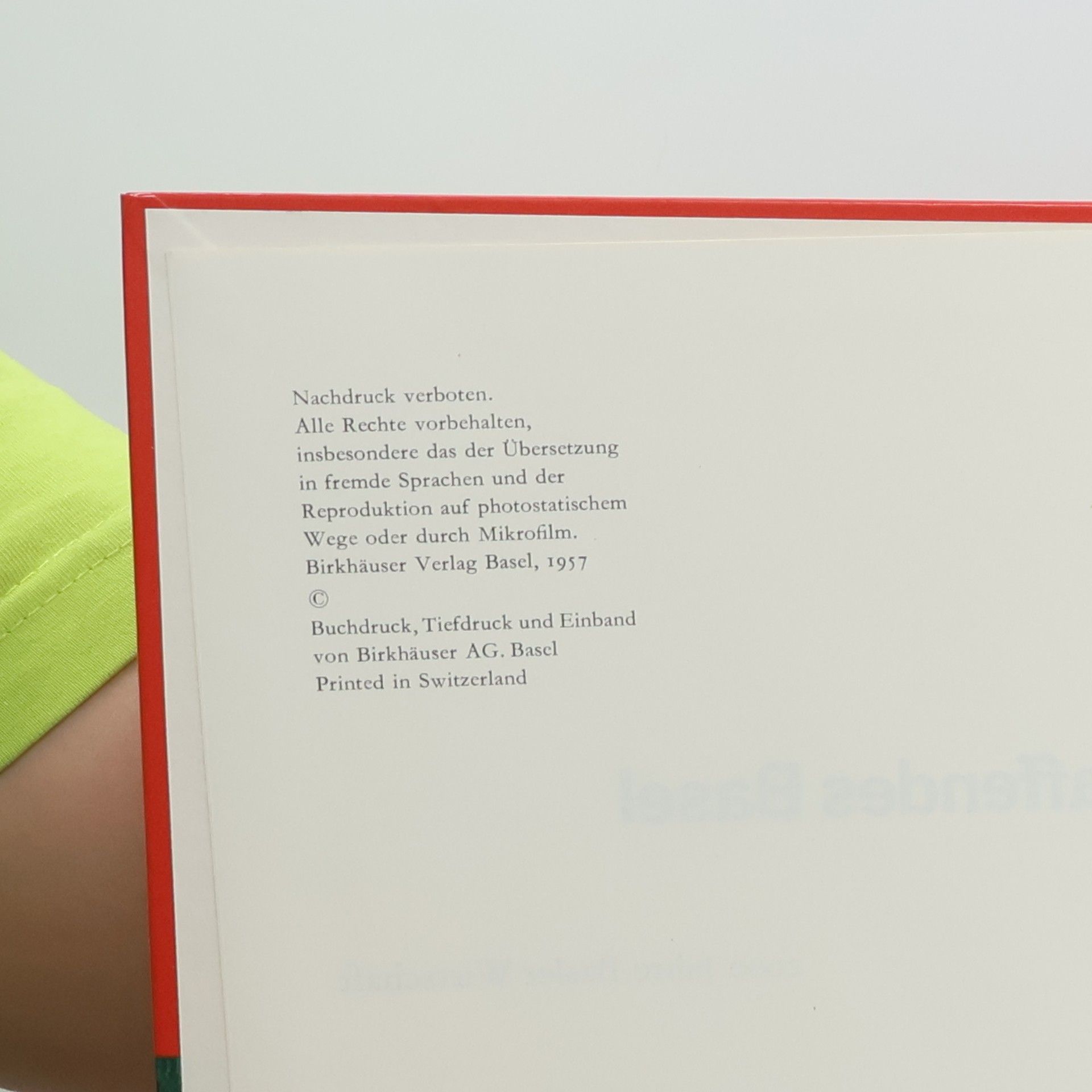 Hansrudolf Schwabe Schaffendes Basel