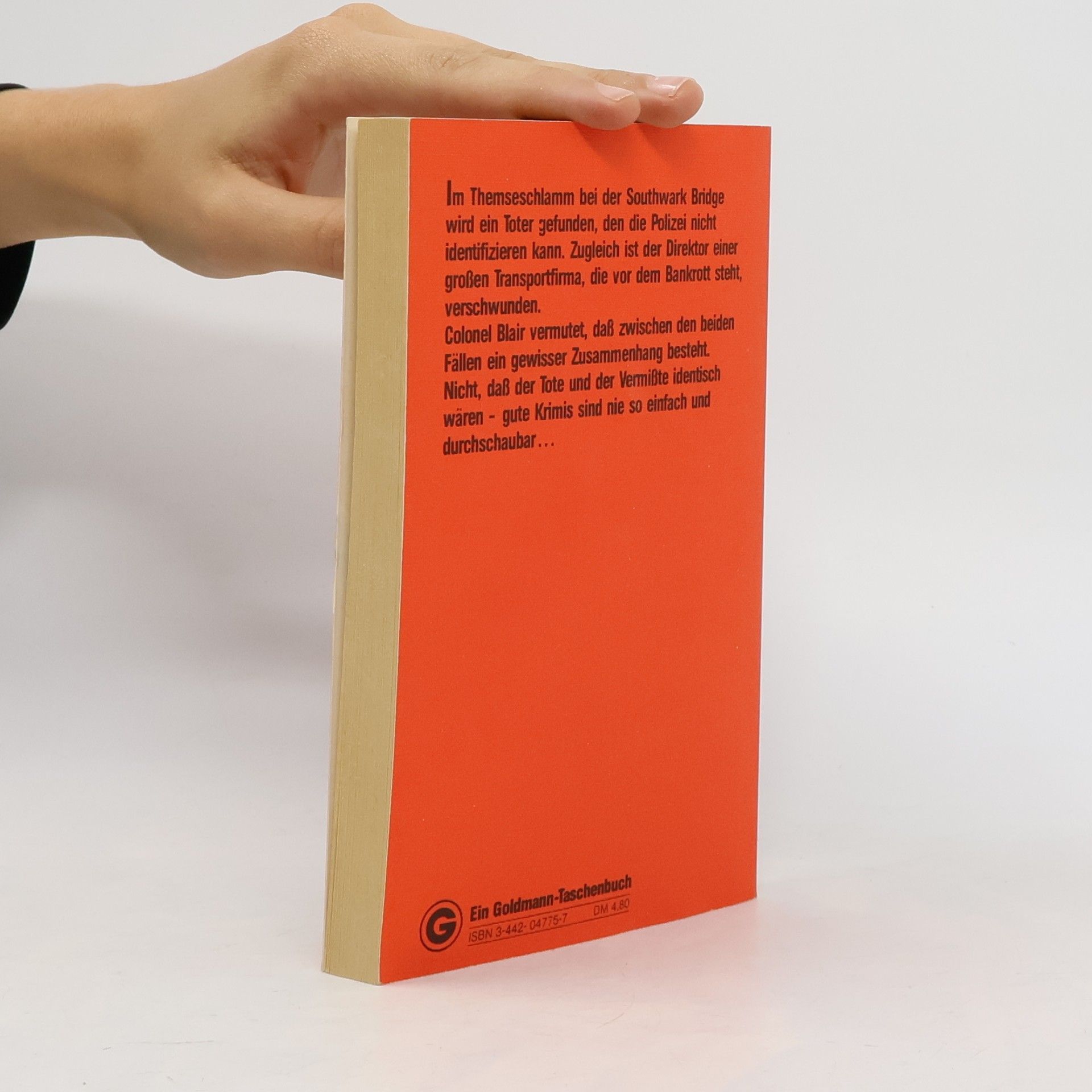 John R. Anderson Der Tote in der Themse