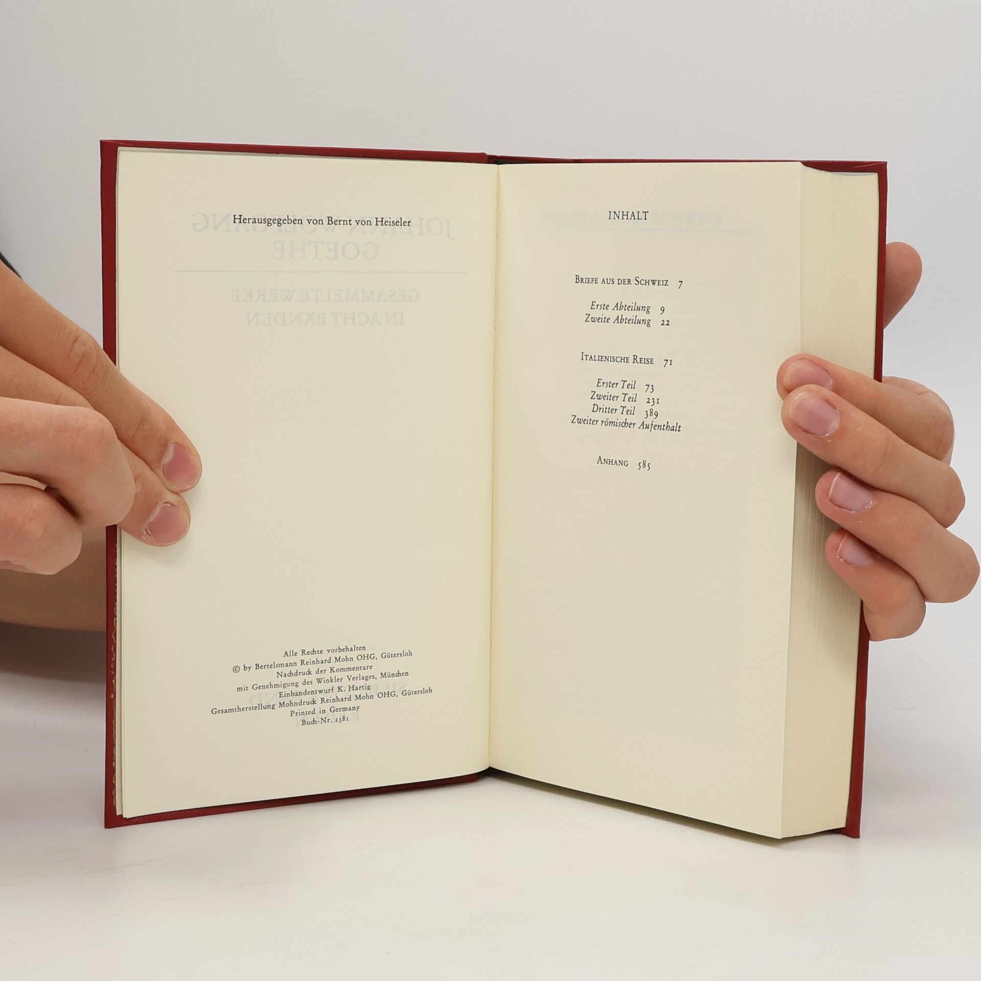 Johann Wolfgang von Goethe Werke 7
