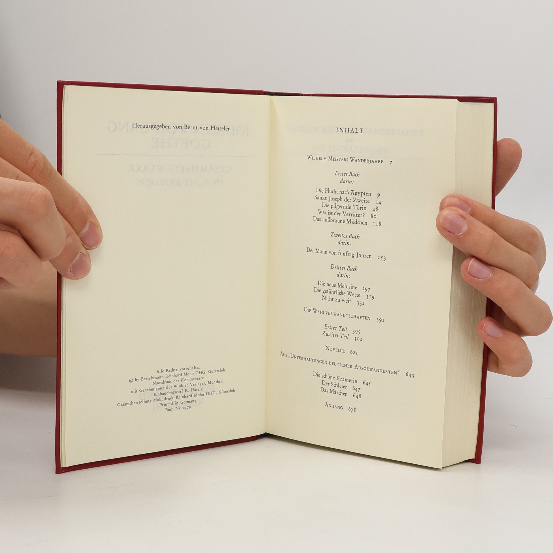 Johann Wolfgang von Goethe Goethe Werke 5