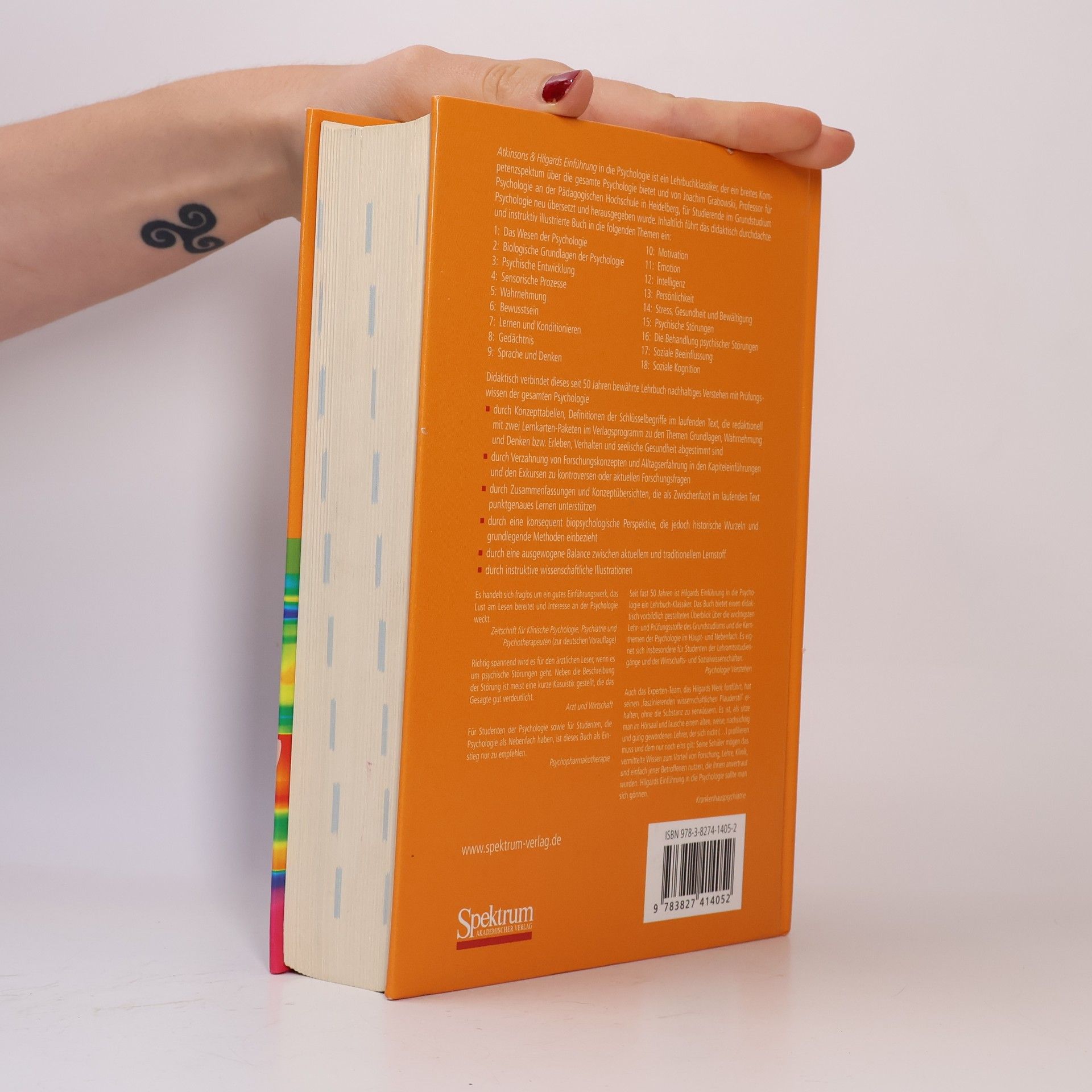 Rita L. Atkinson Atkinsons und Hilgards Einführung in die Psychologie