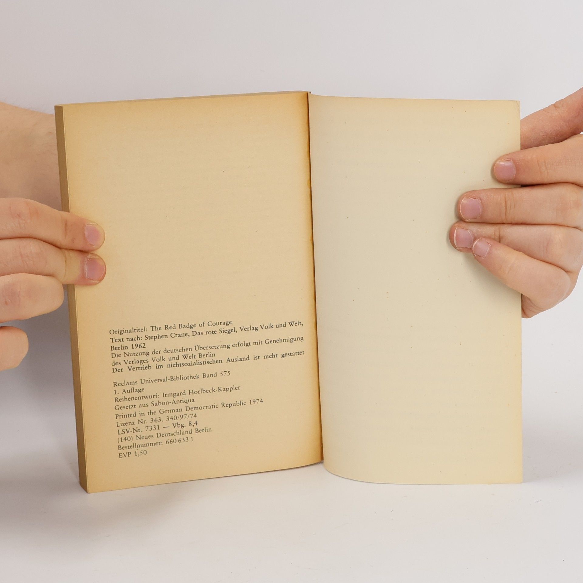 Stephen Crane Das Rote Siegel