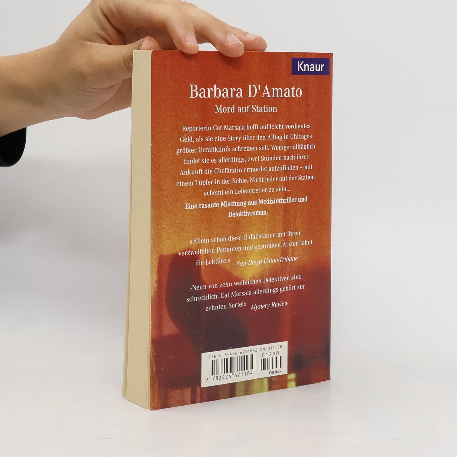 Barbara D. Amato Mord auf Station. Roman