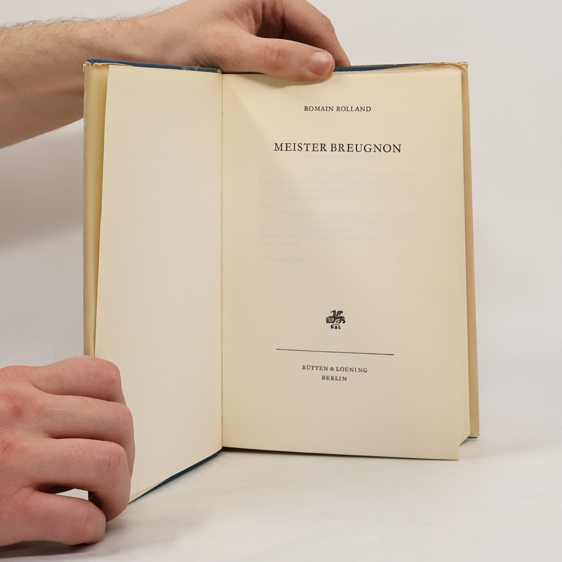 Romain Rolland Meister Breugnon