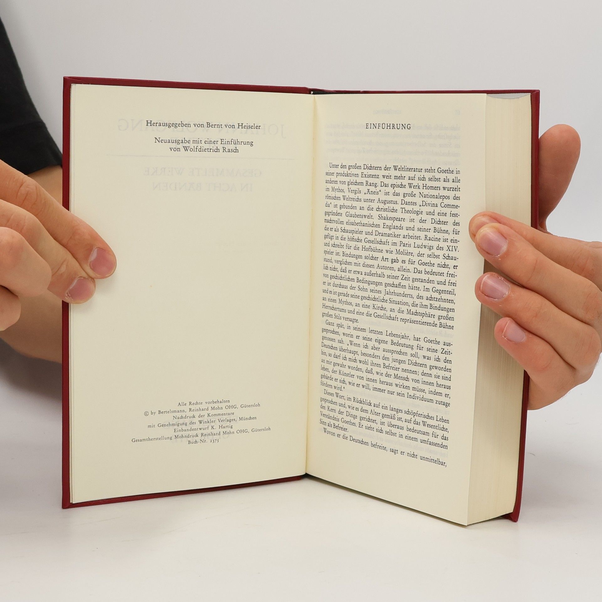 Johann Wolfgang von Goethe Werke 1