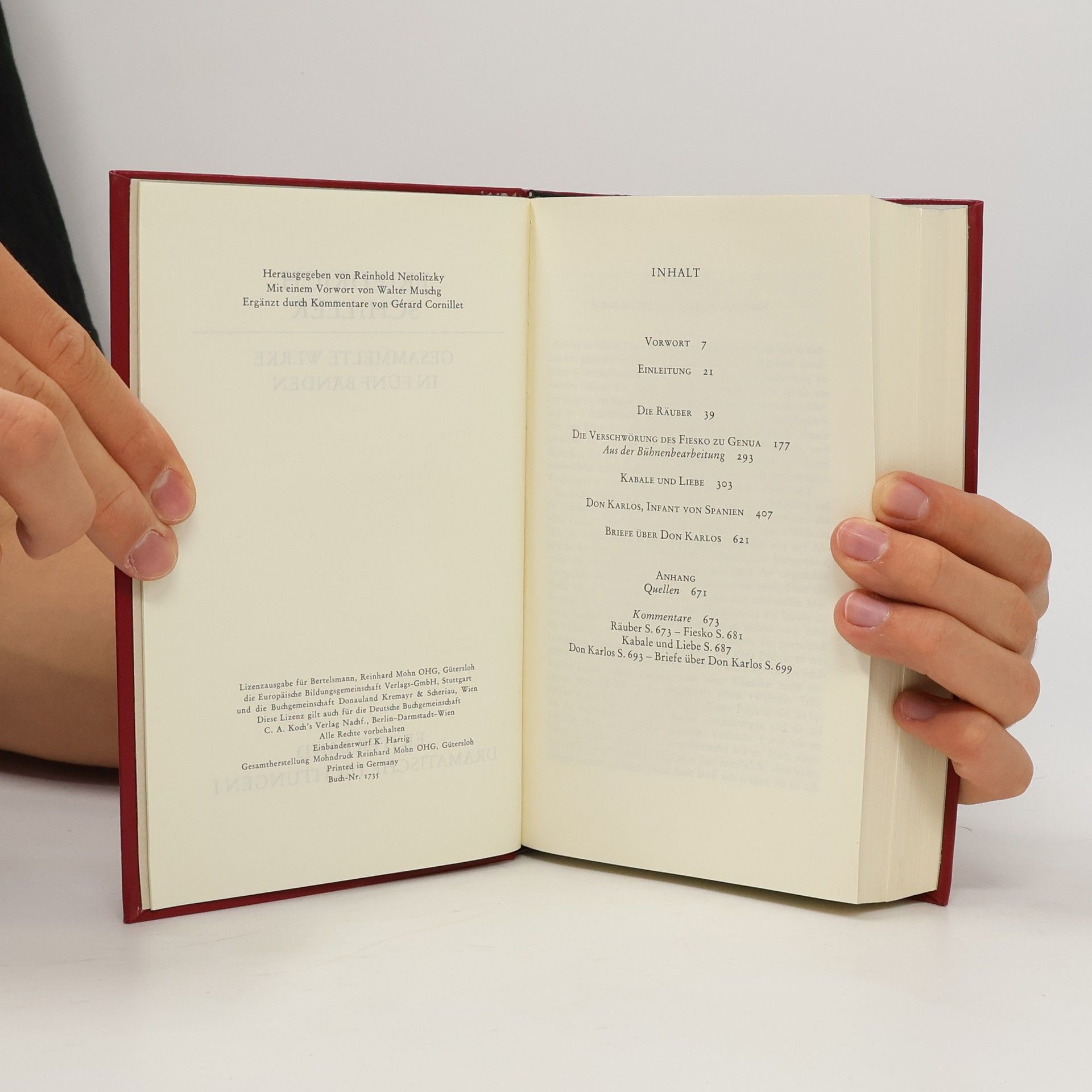Friedrich Schiller Schiller Werke 1