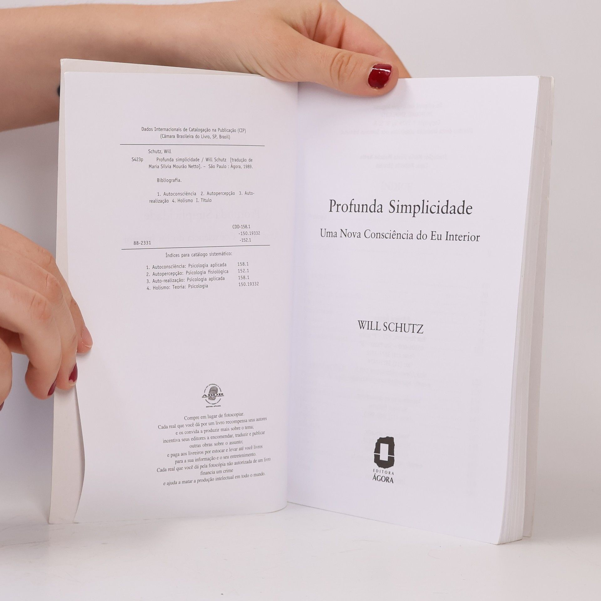 William Schutz Profunda simplicidade