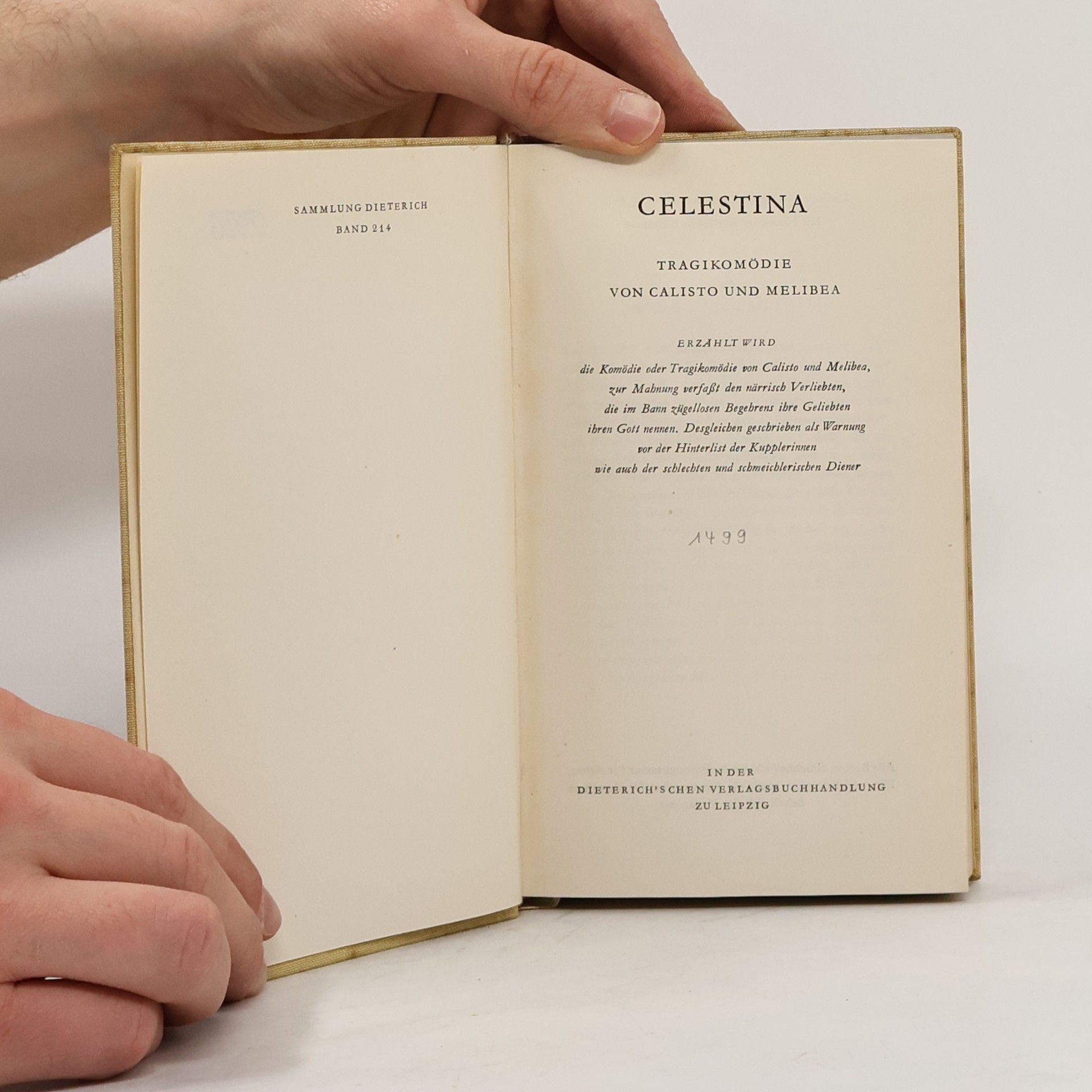 Calisto und Melibea Celestina