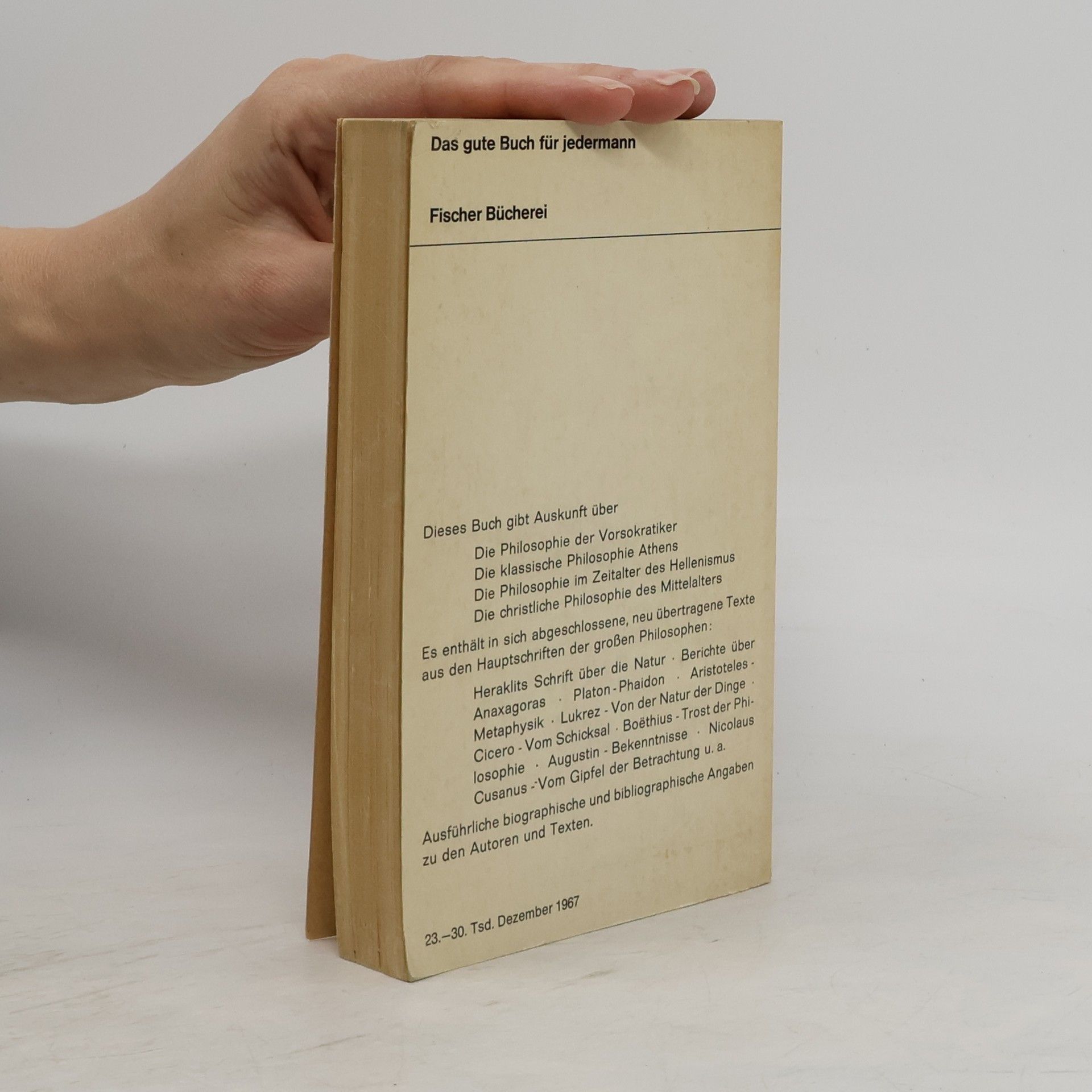 Hans-Georg Gadamer Philosophisches Lesebuch 1